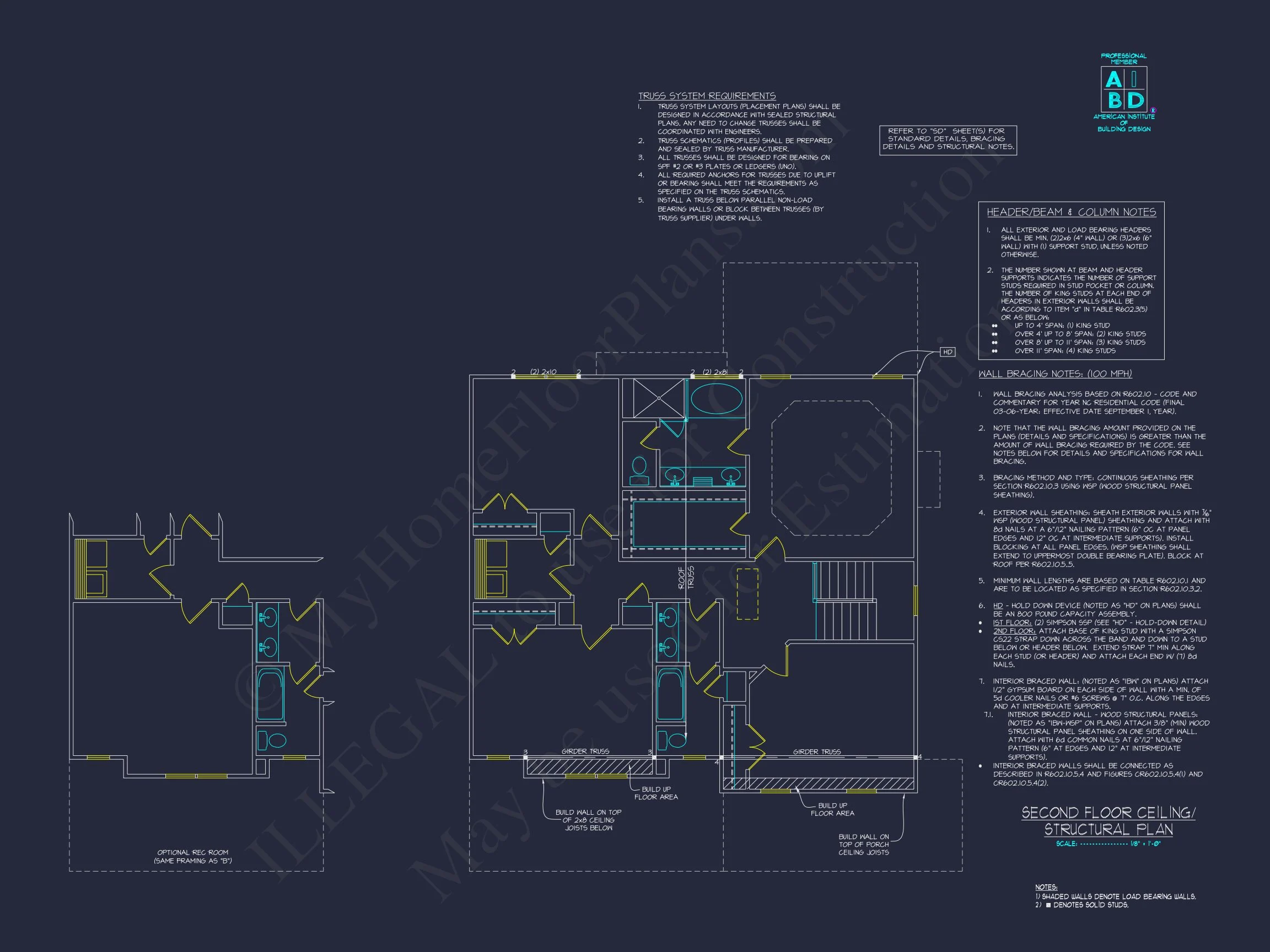 Charming house Plan with CAD Floor Plans & Architecture Designs