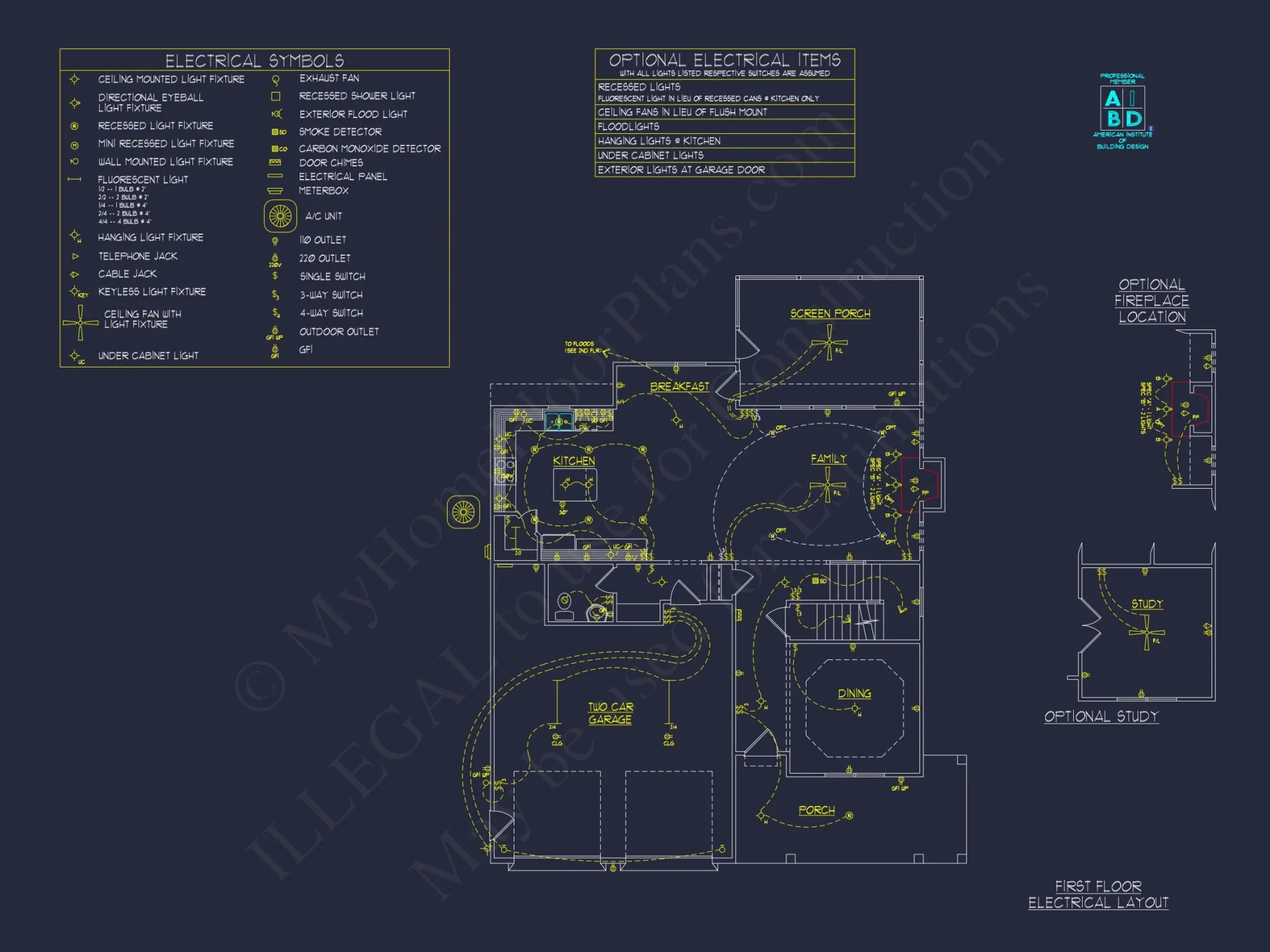 Charming house Plan with CAD Floor Plans & Architecture Designs