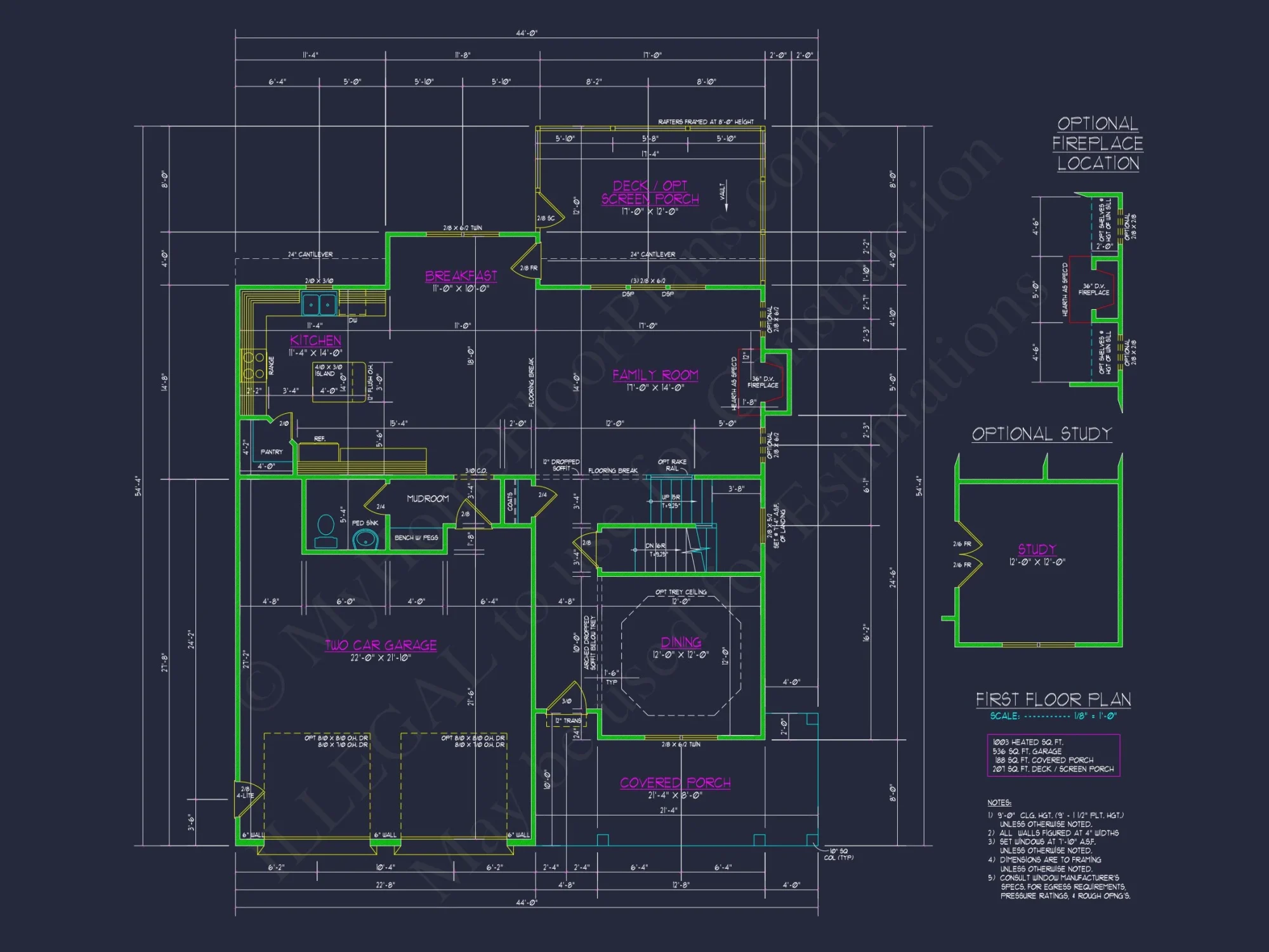Charming house Plan with CAD Floor Plans & Architecture Designs