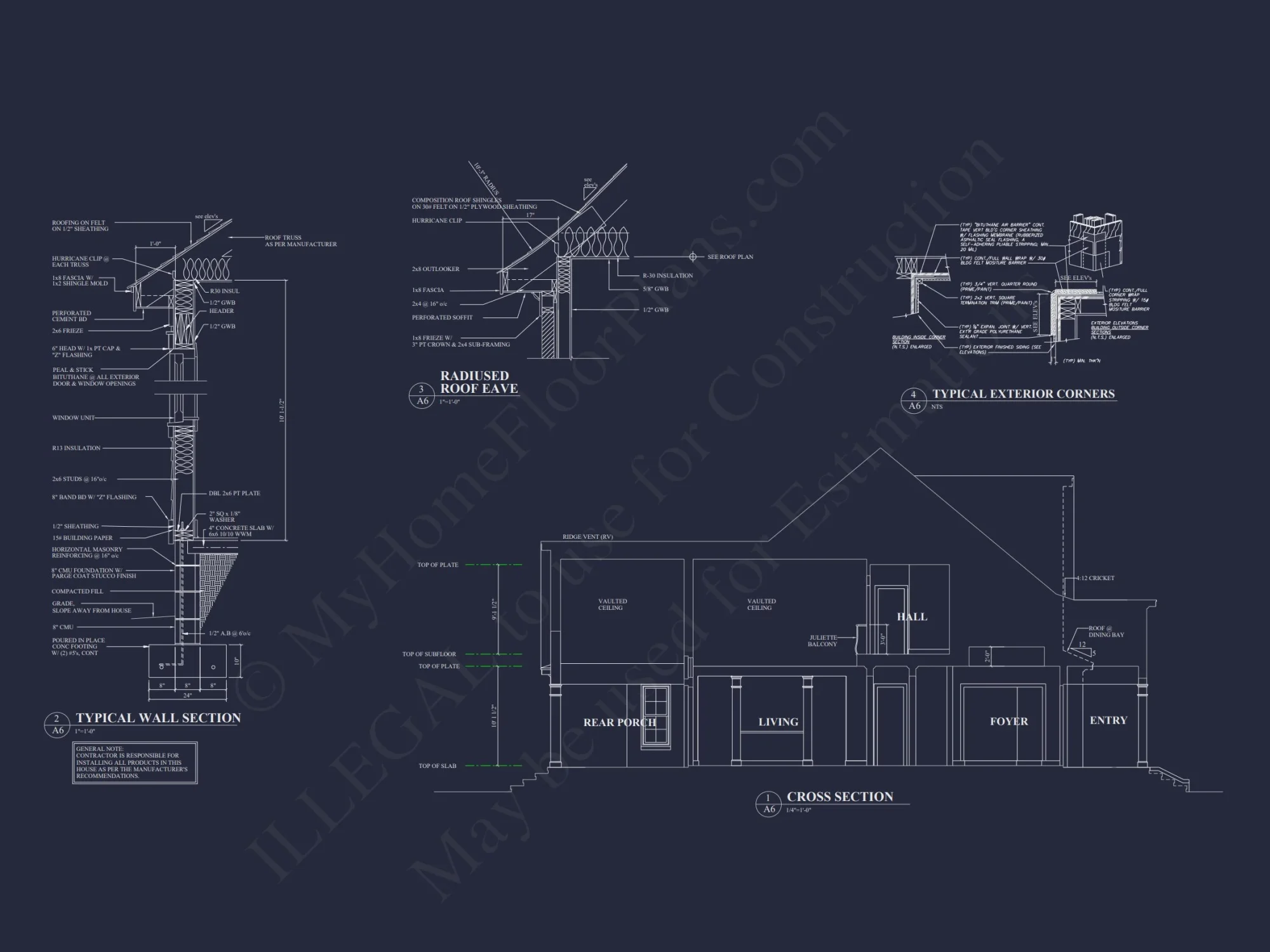 Elegant house Plan with CAD Architecture and Floor Designs