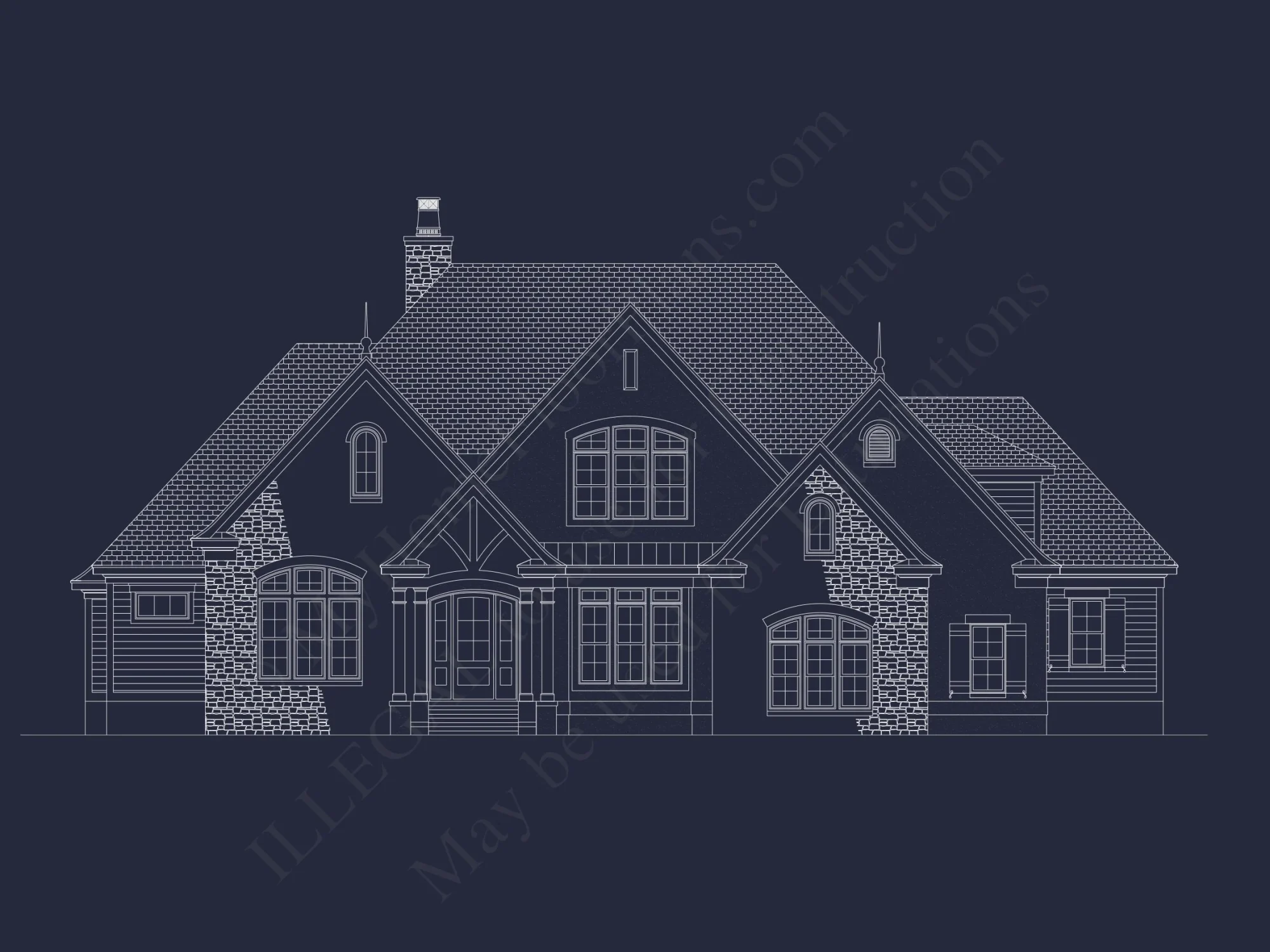 Elegant house Plan with CAD Architecture and Floor Designs