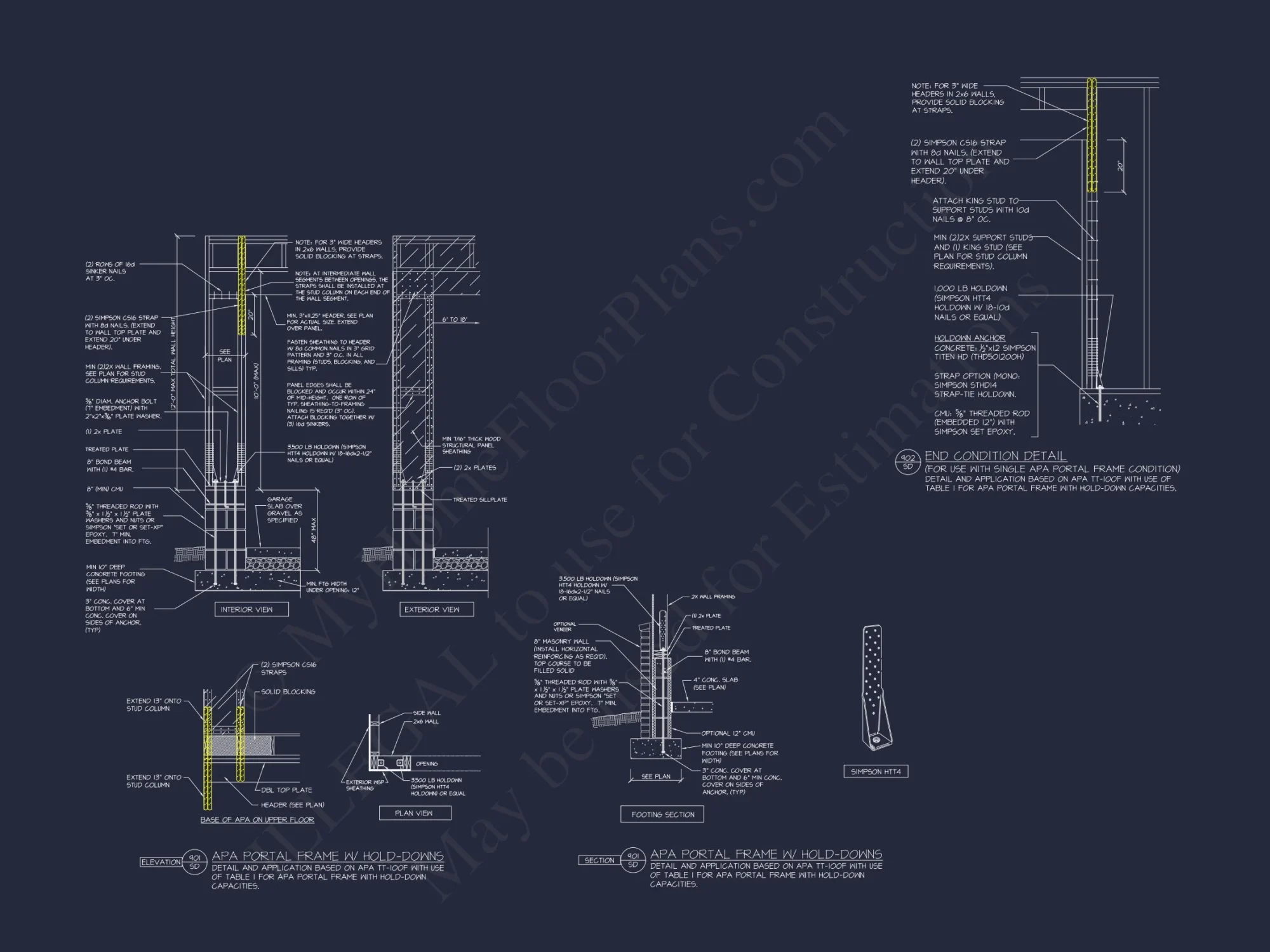 Modern Suburban house Plan with Detailed Blueprint Designs