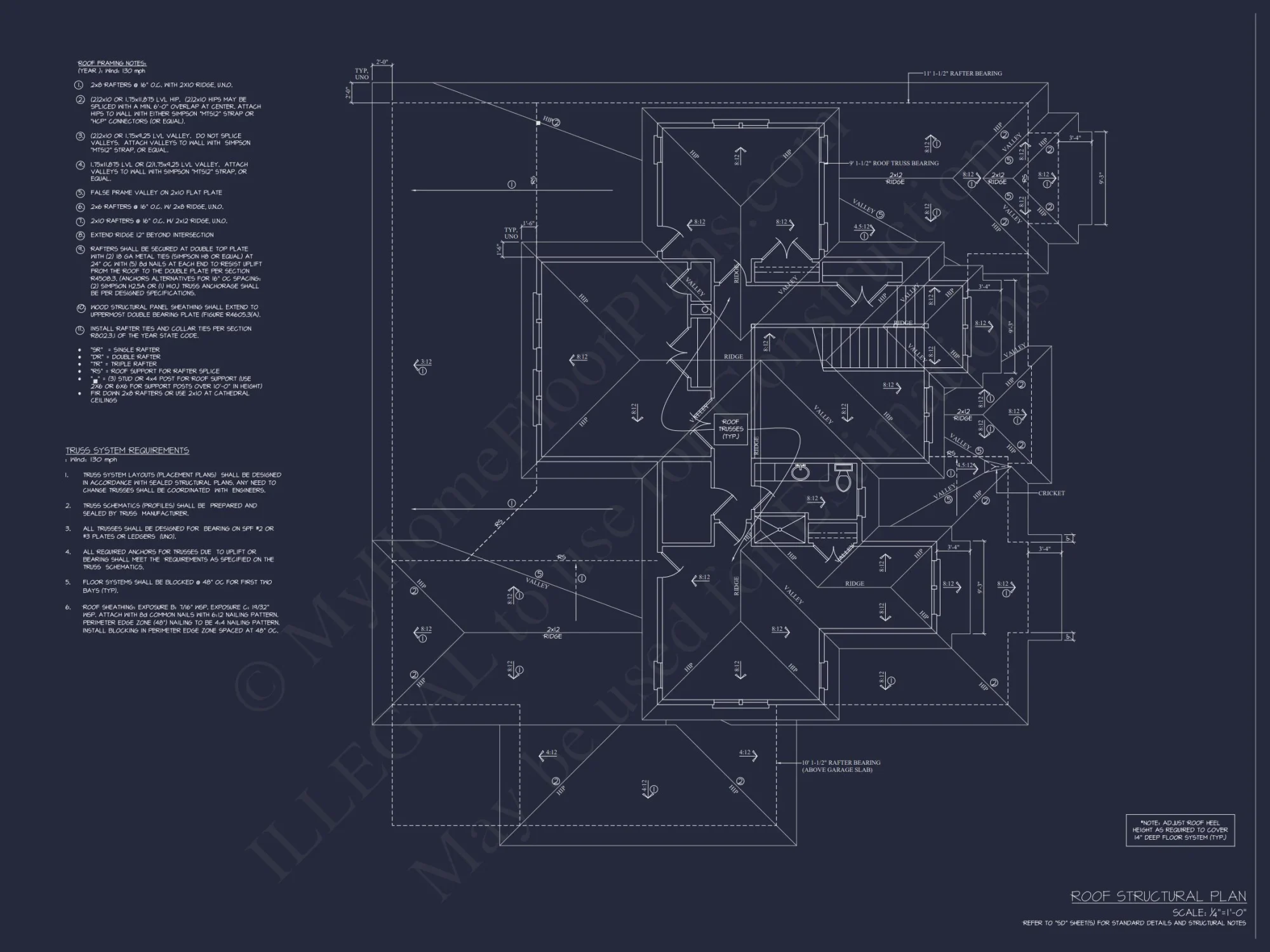 Modern Suburban house Plan with Detailed Blueprint Designs