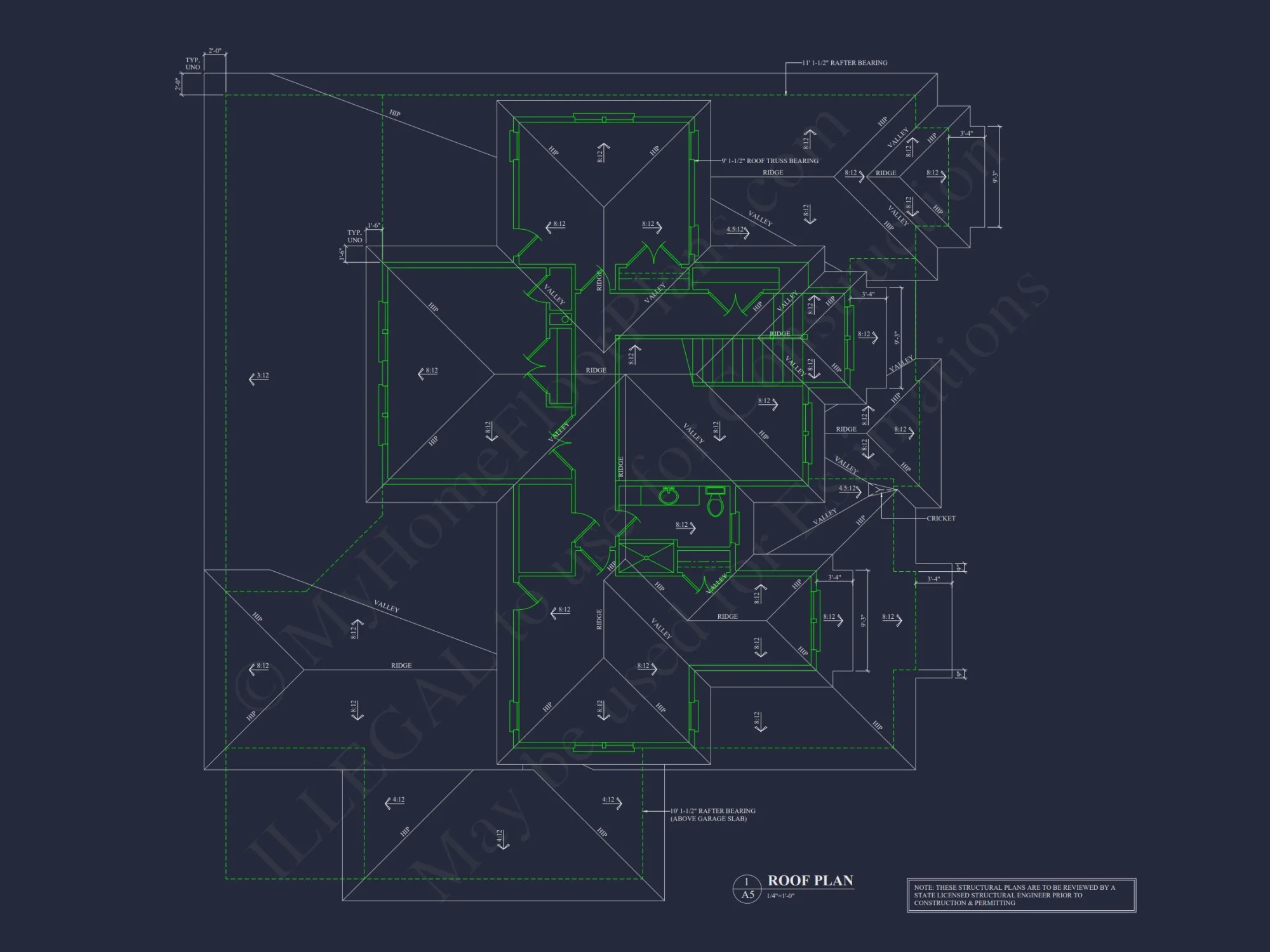 Modern Suburban house Plan with Detailed Blueprint Designs