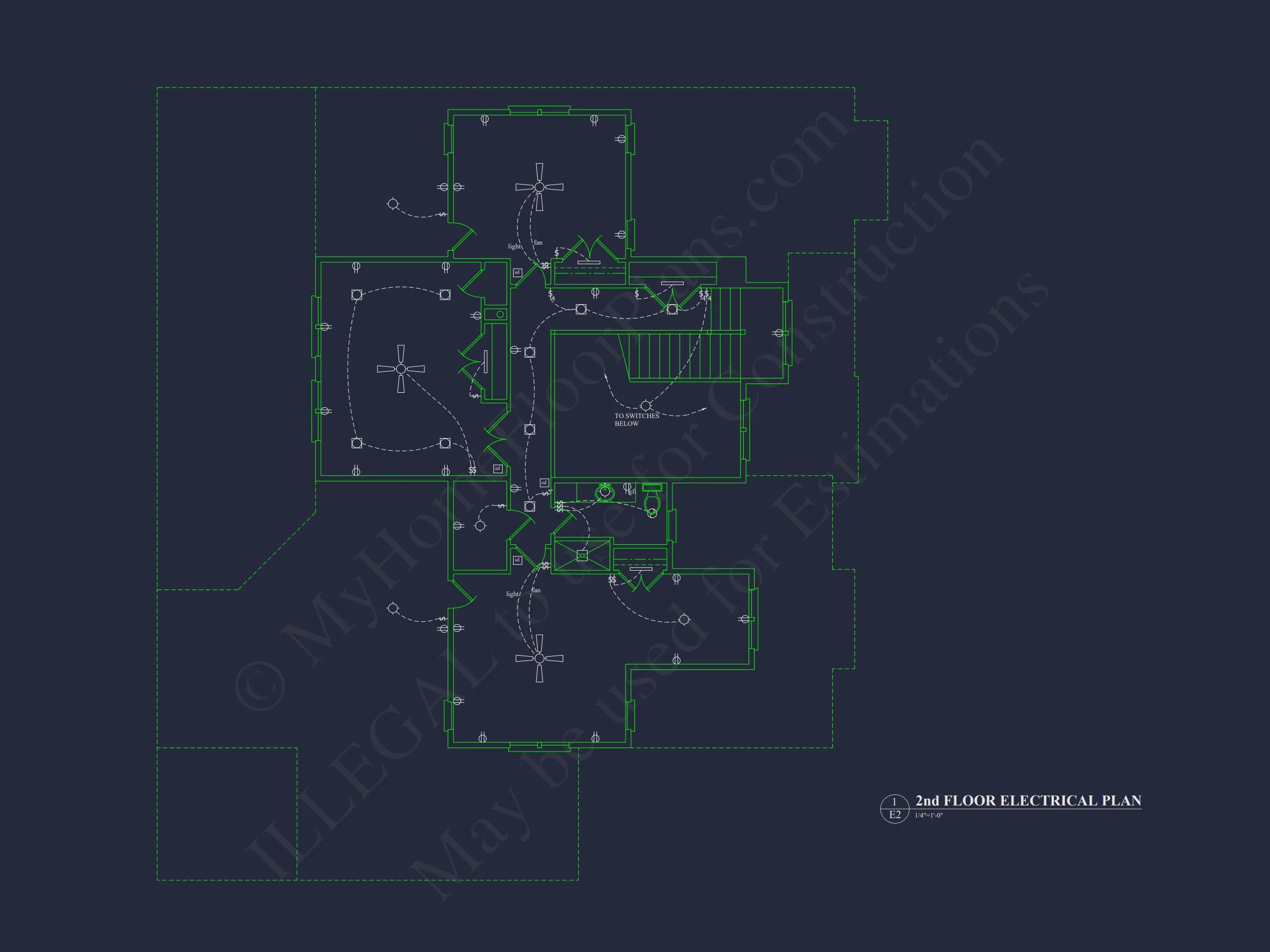 Modern Suburban house Plan with Detailed Blueprint Designs