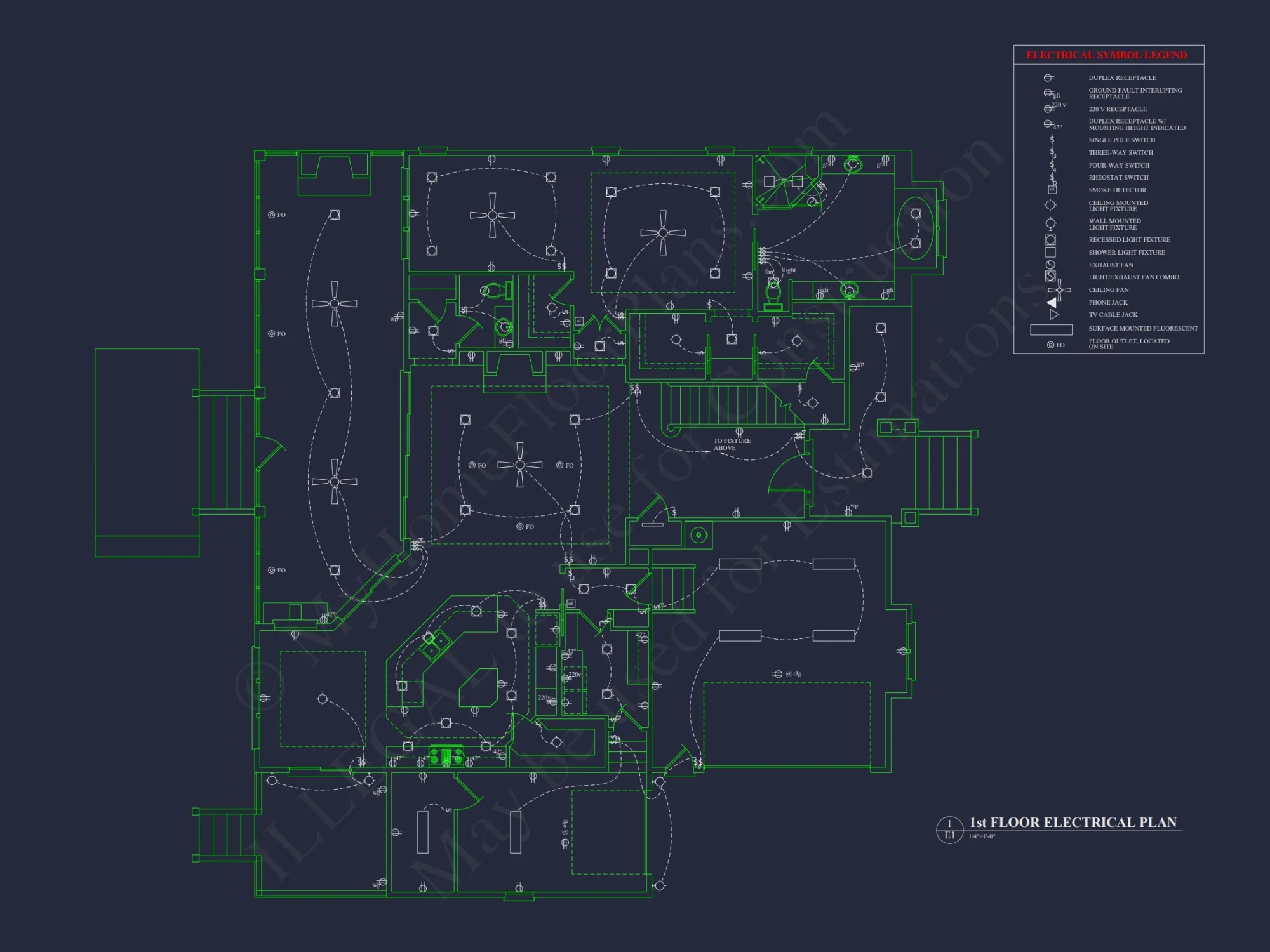 Modern Suburban house Plan with Detailed Blueprint Designs