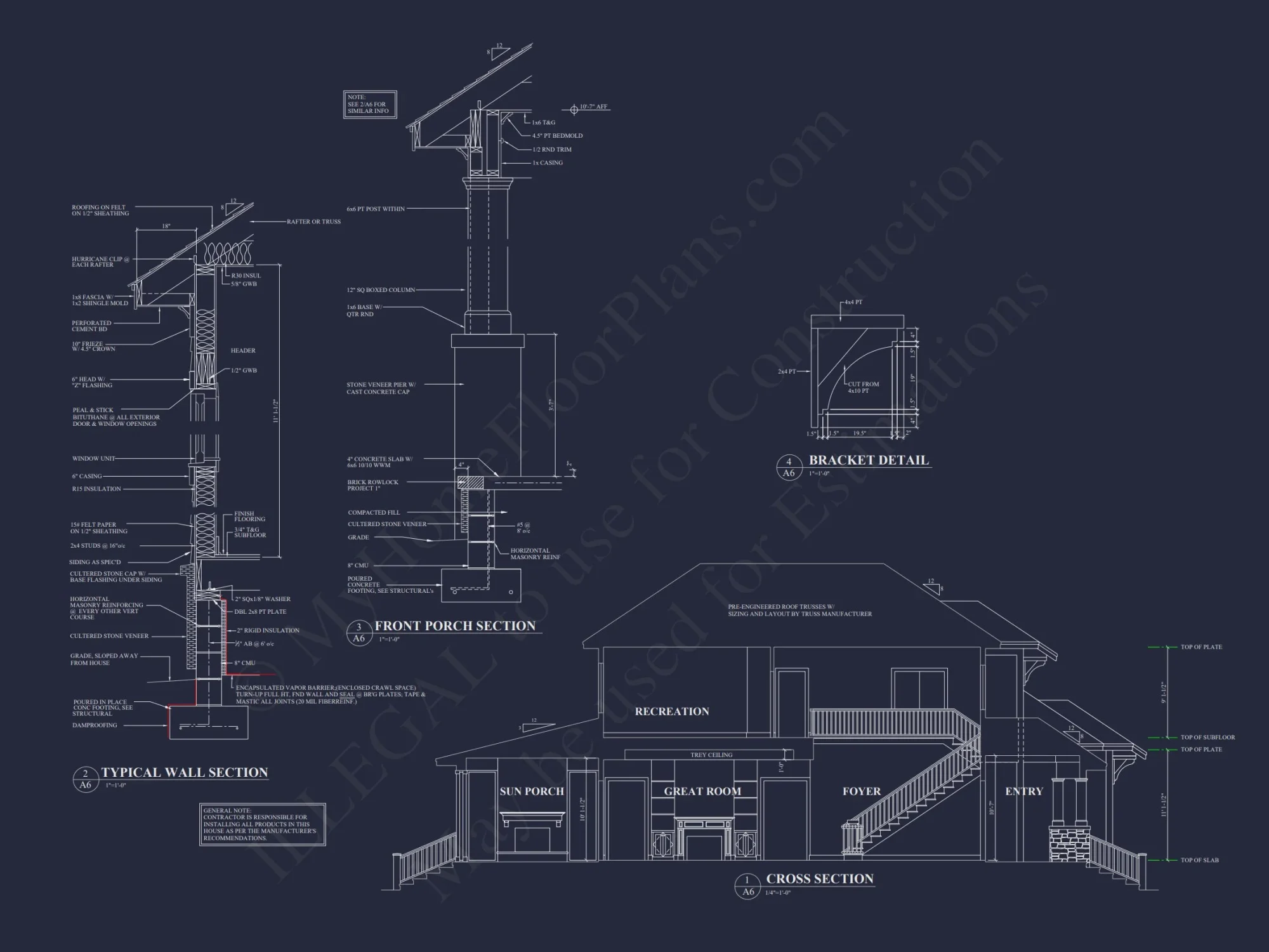 Modern Suburban house Plan with Detailed Blueprint Designs