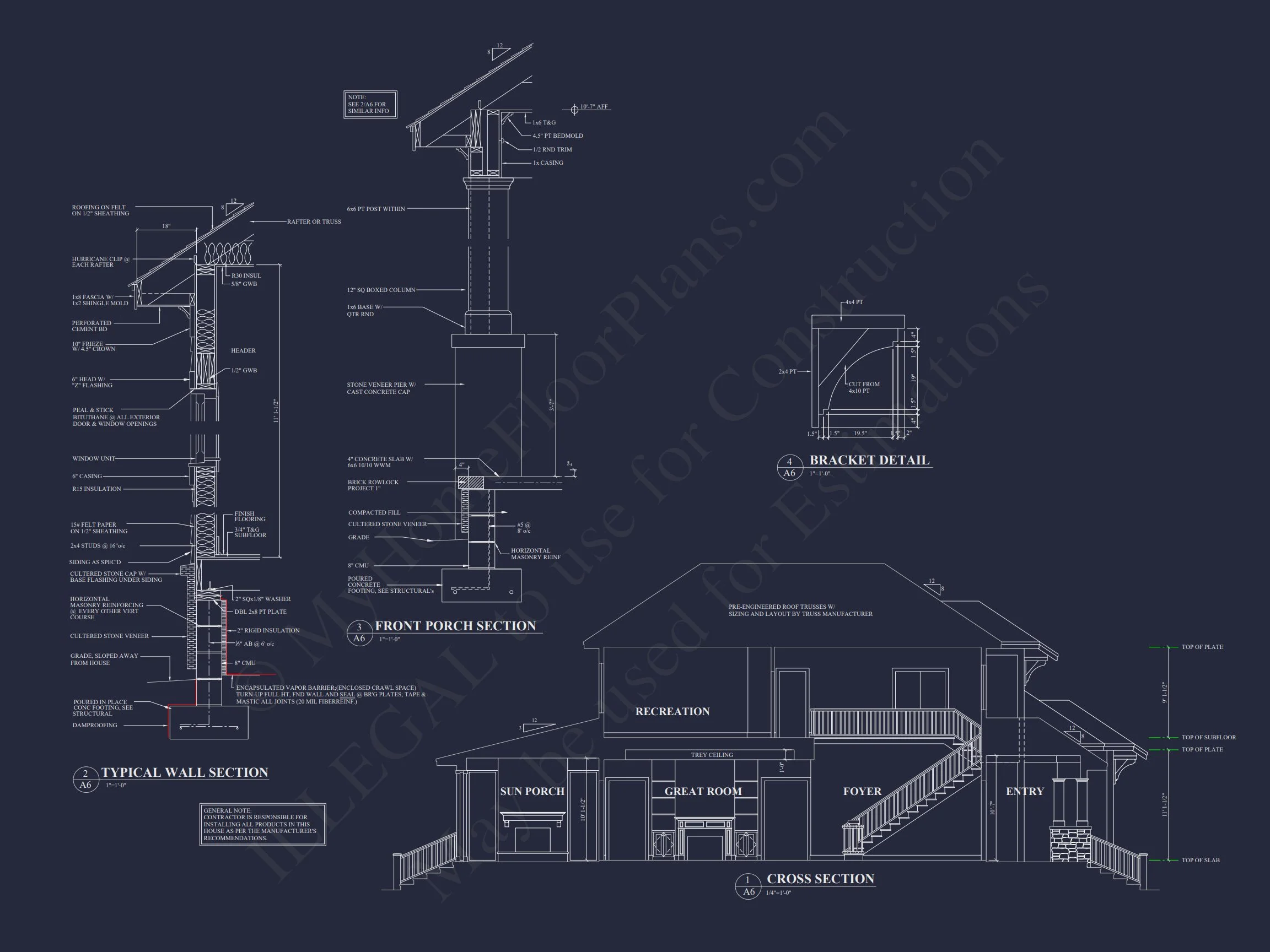 Modern Suburban house Plan with Detailed Blueprint Designs