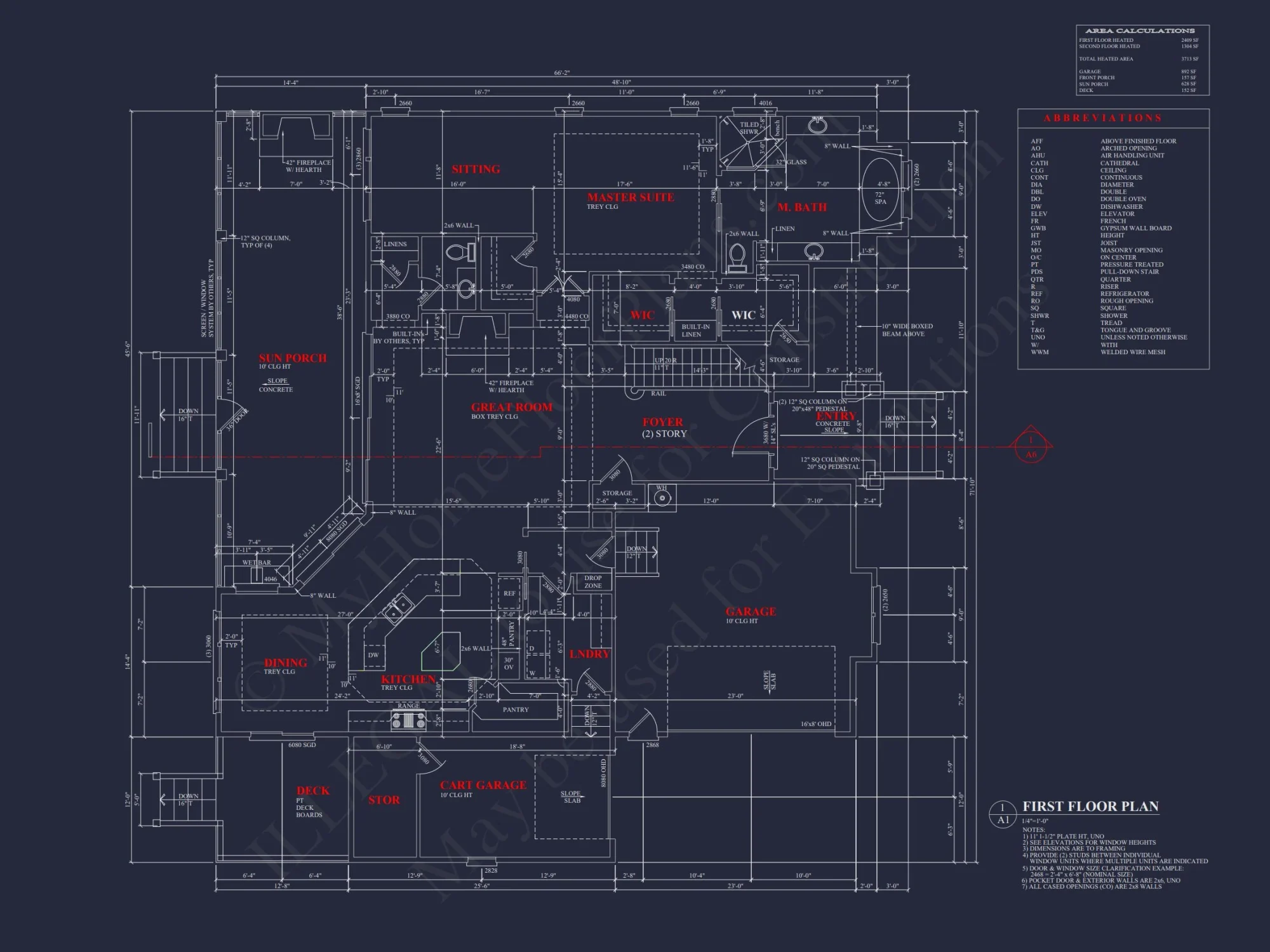 Modern Suburban house Plan with Detailed Blueprint Designs