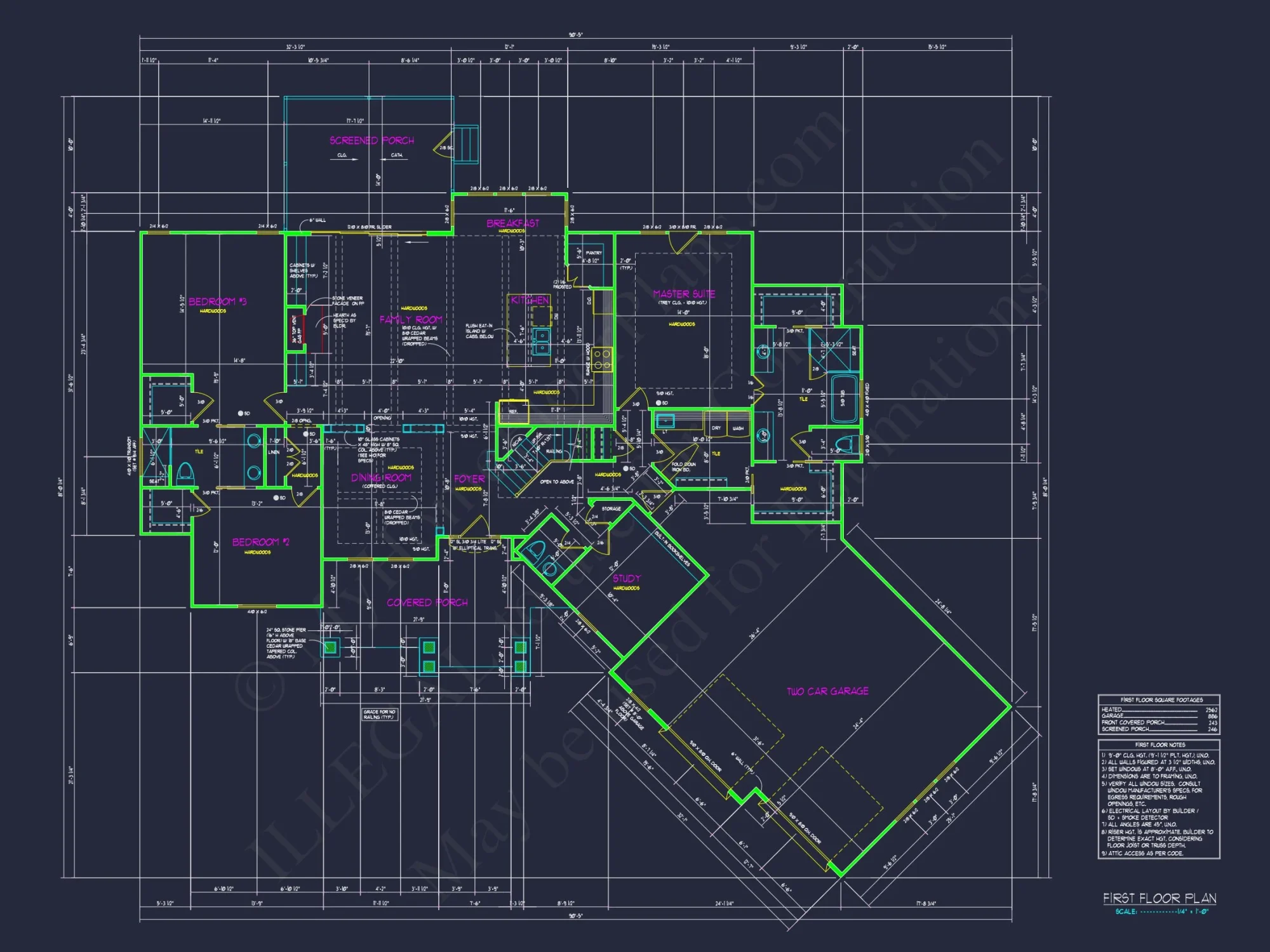 Spacious Craftsman house Plan with Stunning Architecture