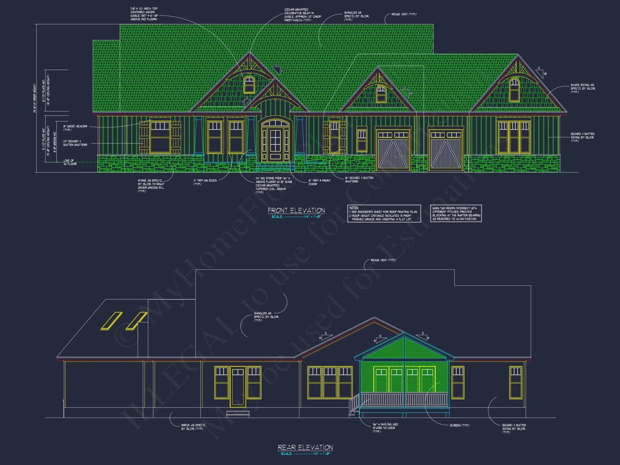Spacious Craftsman house Plan with Stunning Architecture