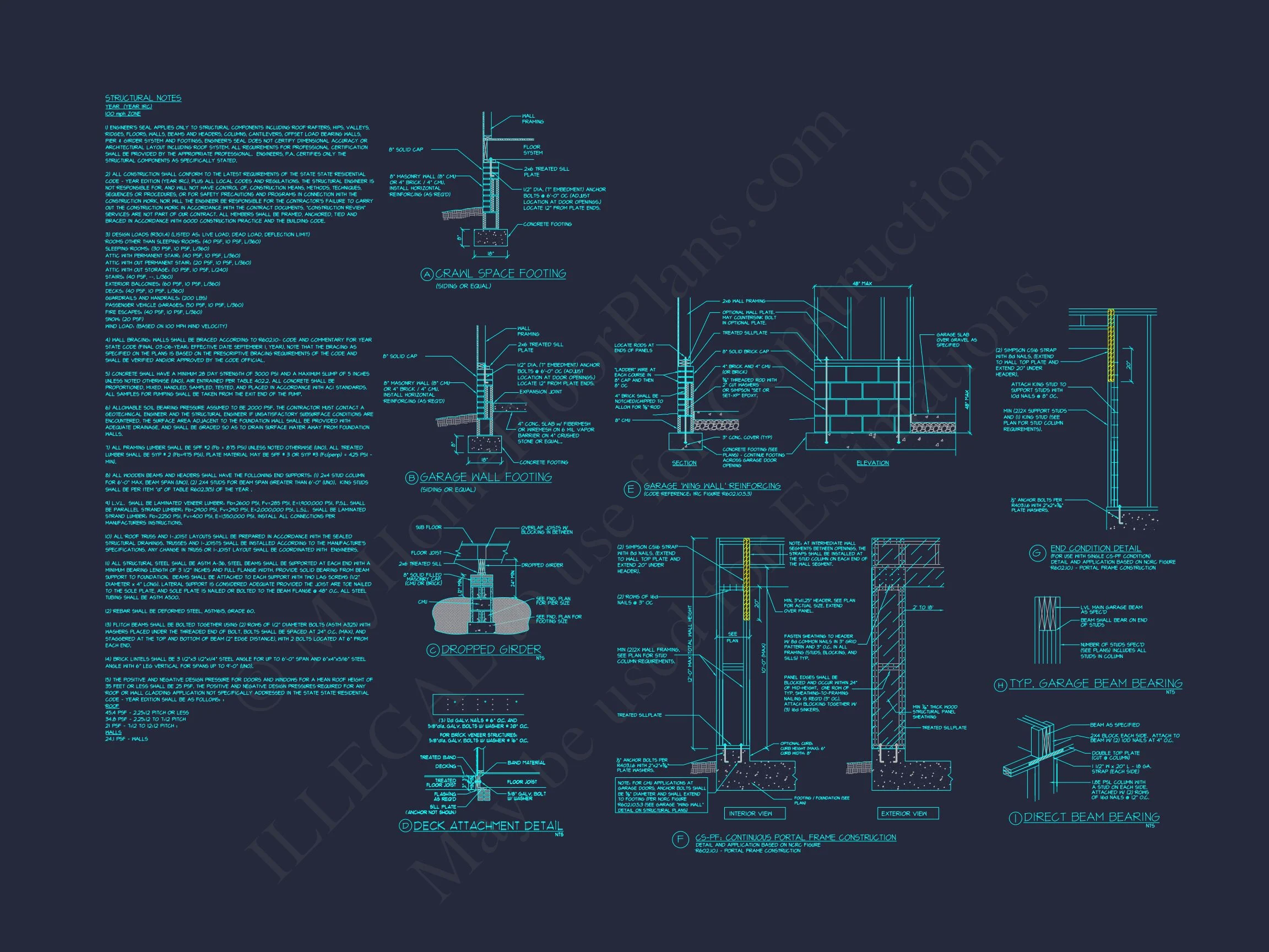 18-1689 HOUSE PLAN - Modern Craftsman House Floor Plan with CAD Designs & Blueprints 13 Modern Craftsman house Floor Plan with CAD Designs & Blueprints