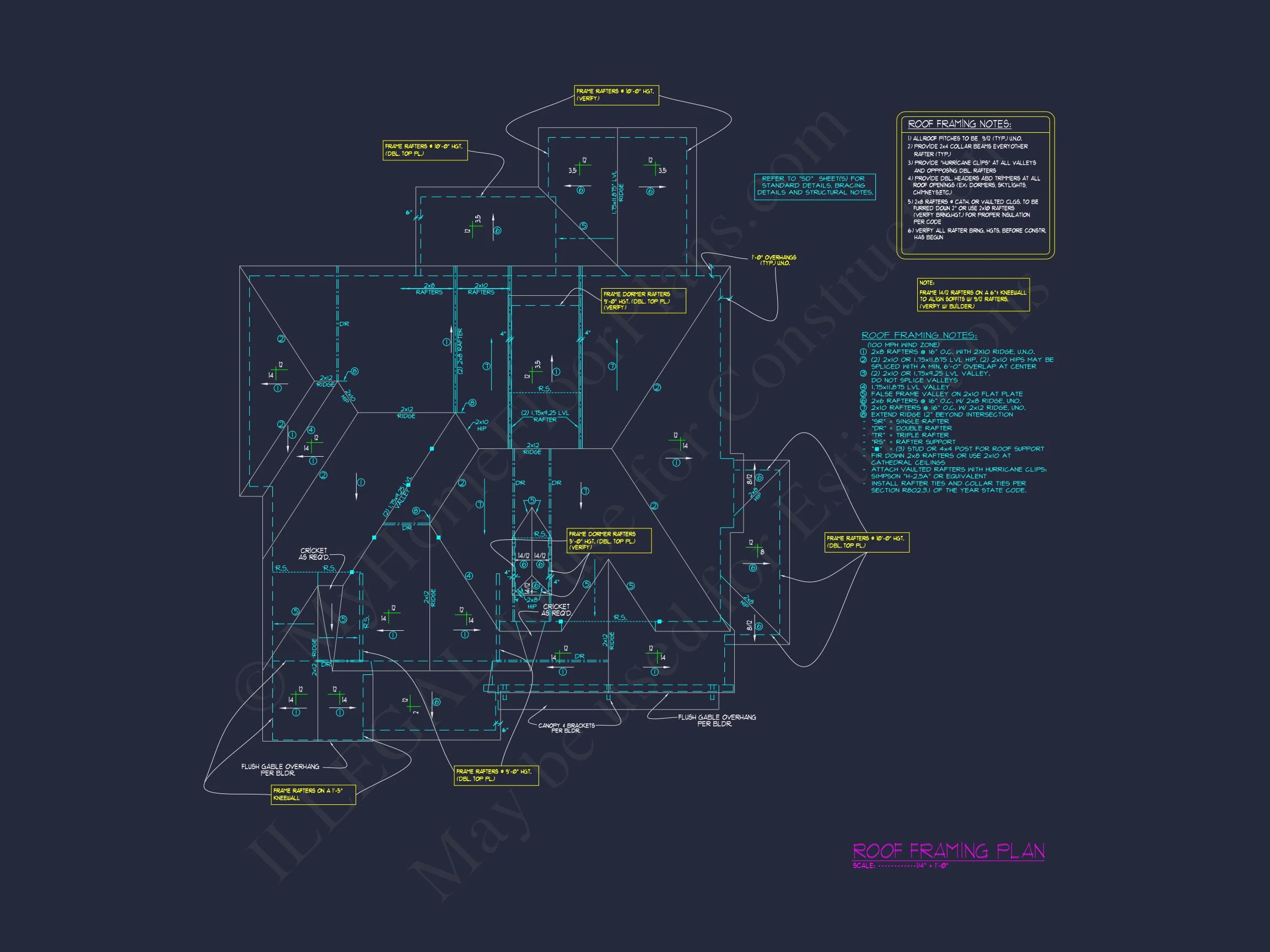 18-1689 HOUSE PLAN - Modern Craftsman House Floor Plan with CAD Designs & Blueprints 12 Modern Craftsman house Floor Plan with CAD Designs & Blueprints