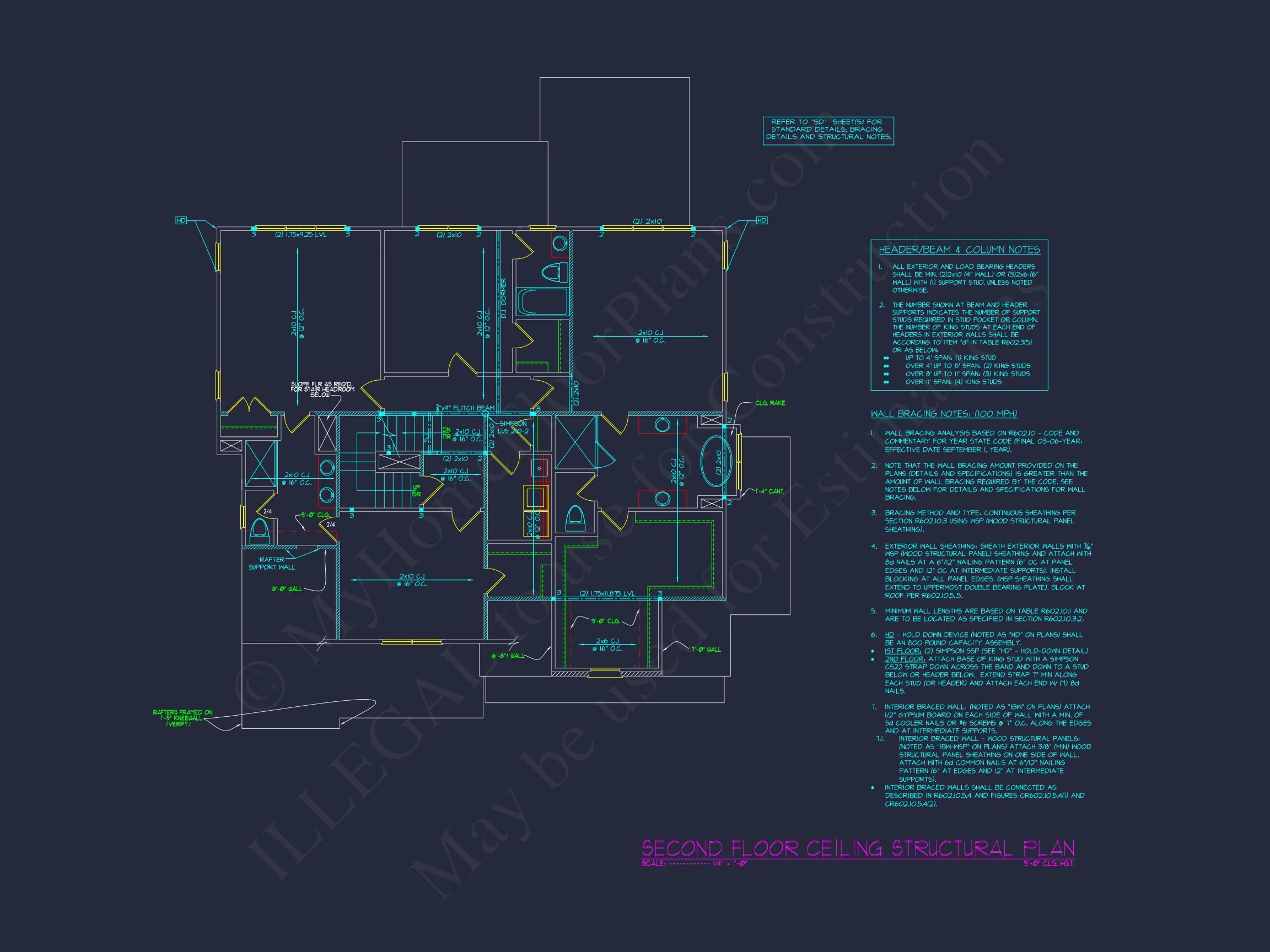 18-1689 HOUSE PLAN - Modern Craftsman House Floor Plan with CAD Designs & Blueprints 10 Modern Craftsman house Floor Plan with CAD Designs & Blueprints
