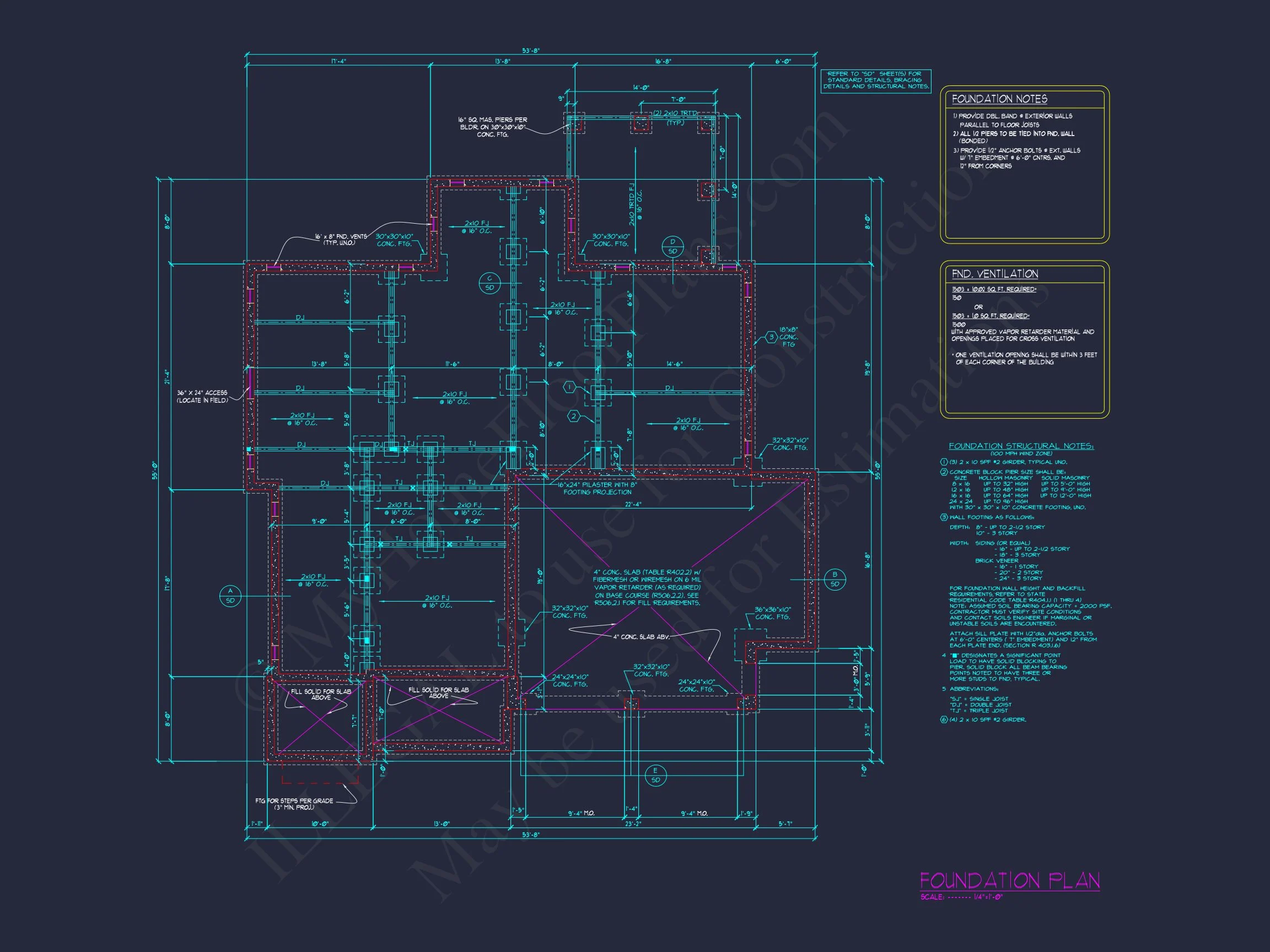 18-1689 HOUSE PLAN - Modern Craftsman House Floor Plan with CAD Designs & Blueprints 8 Modern Craftsman house Floor Plan with CAD Designs & Blueprints