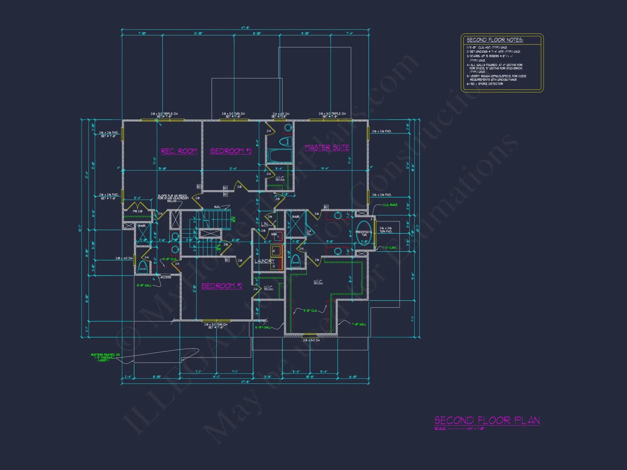 Modern Craftsman house Floor Plan with CAD Designs & Blueprints