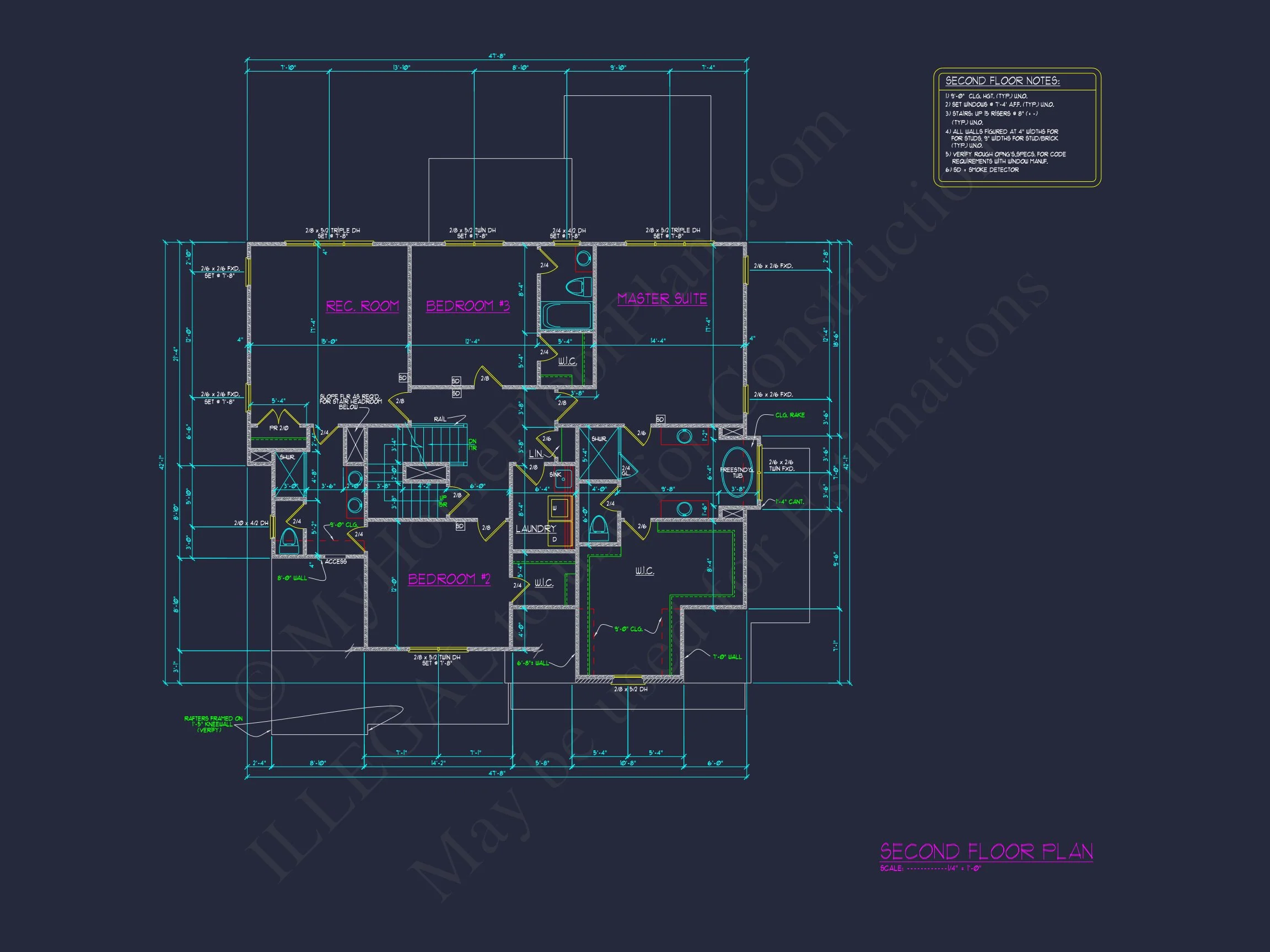 18-1689 HOUSE PLAN - Modern Craftsman House Floor Plan with CAD Designs & Blueprints 7 Modern Craftsman house Floor Plan with CAD Designs & Blueprints