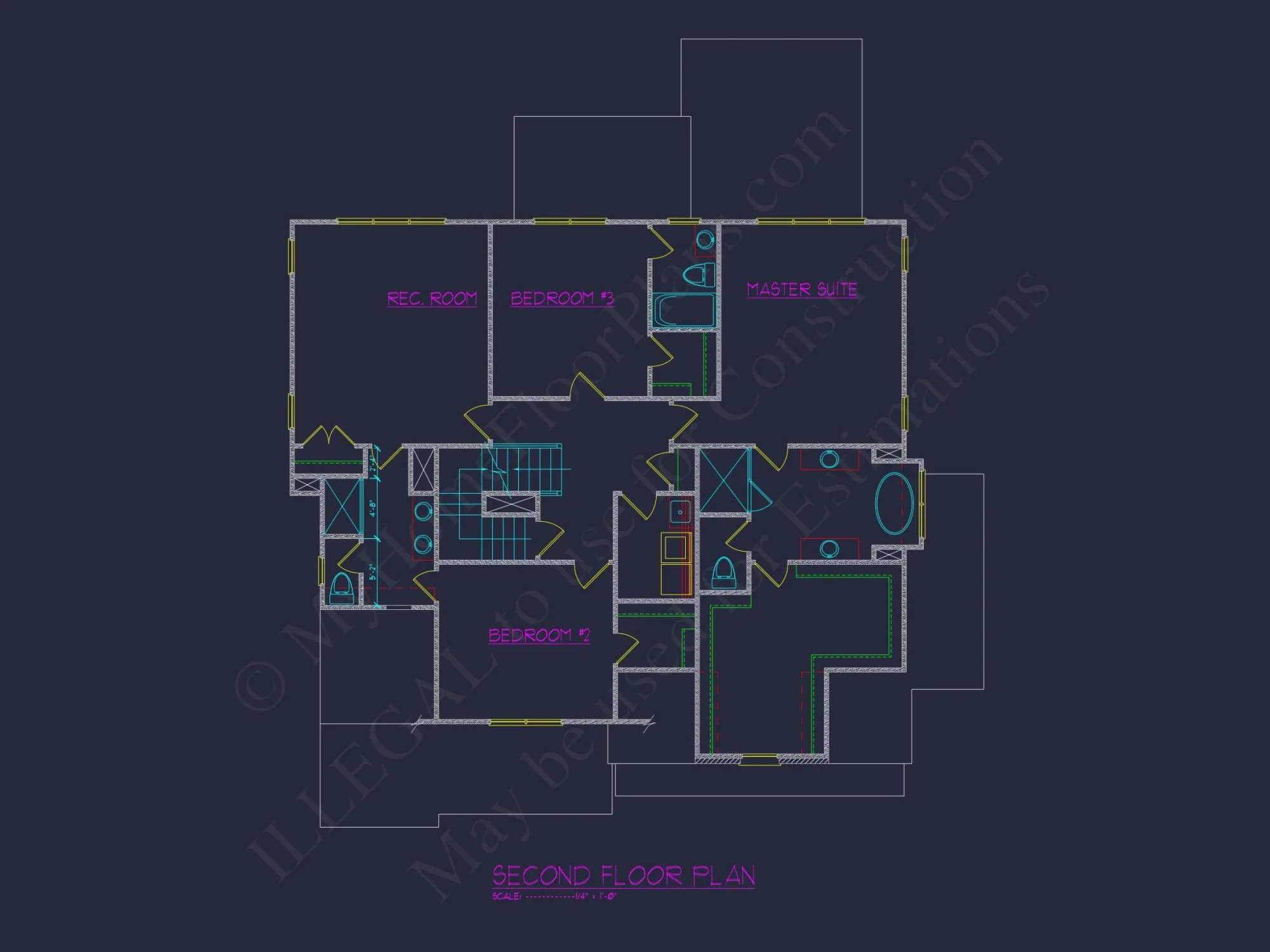 Modern Craftsman house Floor Plan with CAD Designs & Blueprints