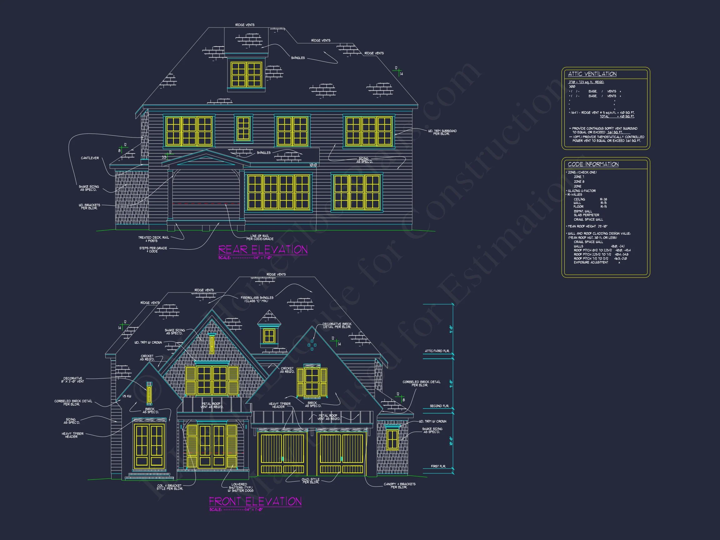 18-1689 HOUSE PLAN - Modern Craftsman House Floor Plan with CAD Designs & Blueprints 2 Modern Craftsman house Floor Plan with CAD Designs & Blueprints