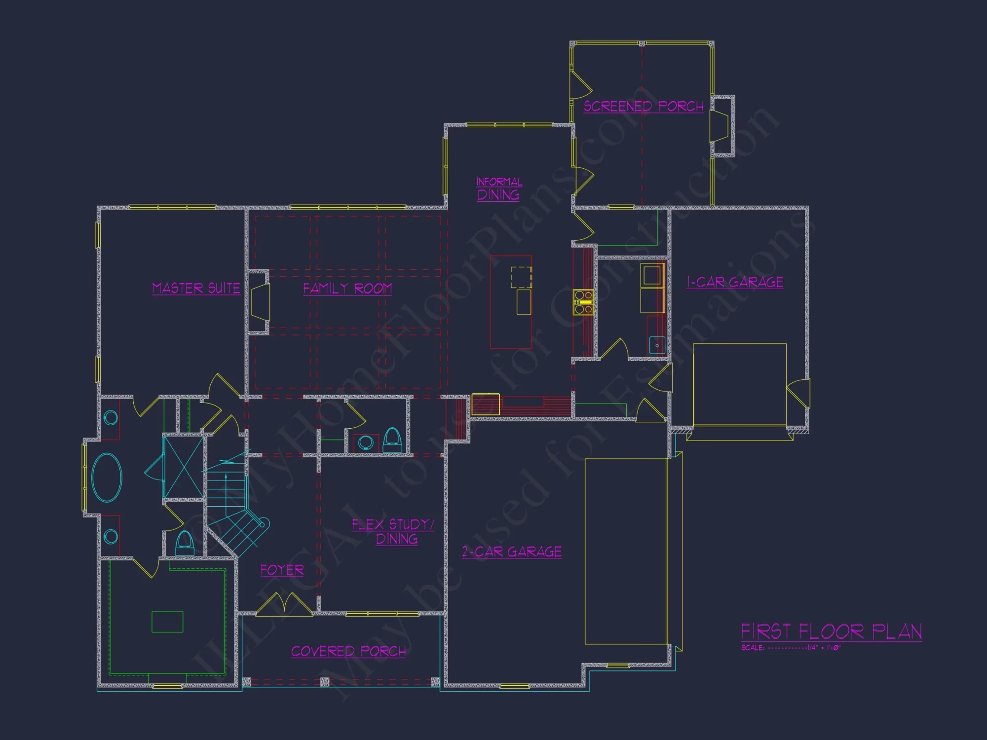 Craftsman house Plan with Open Floor Plan and 2-Story Design