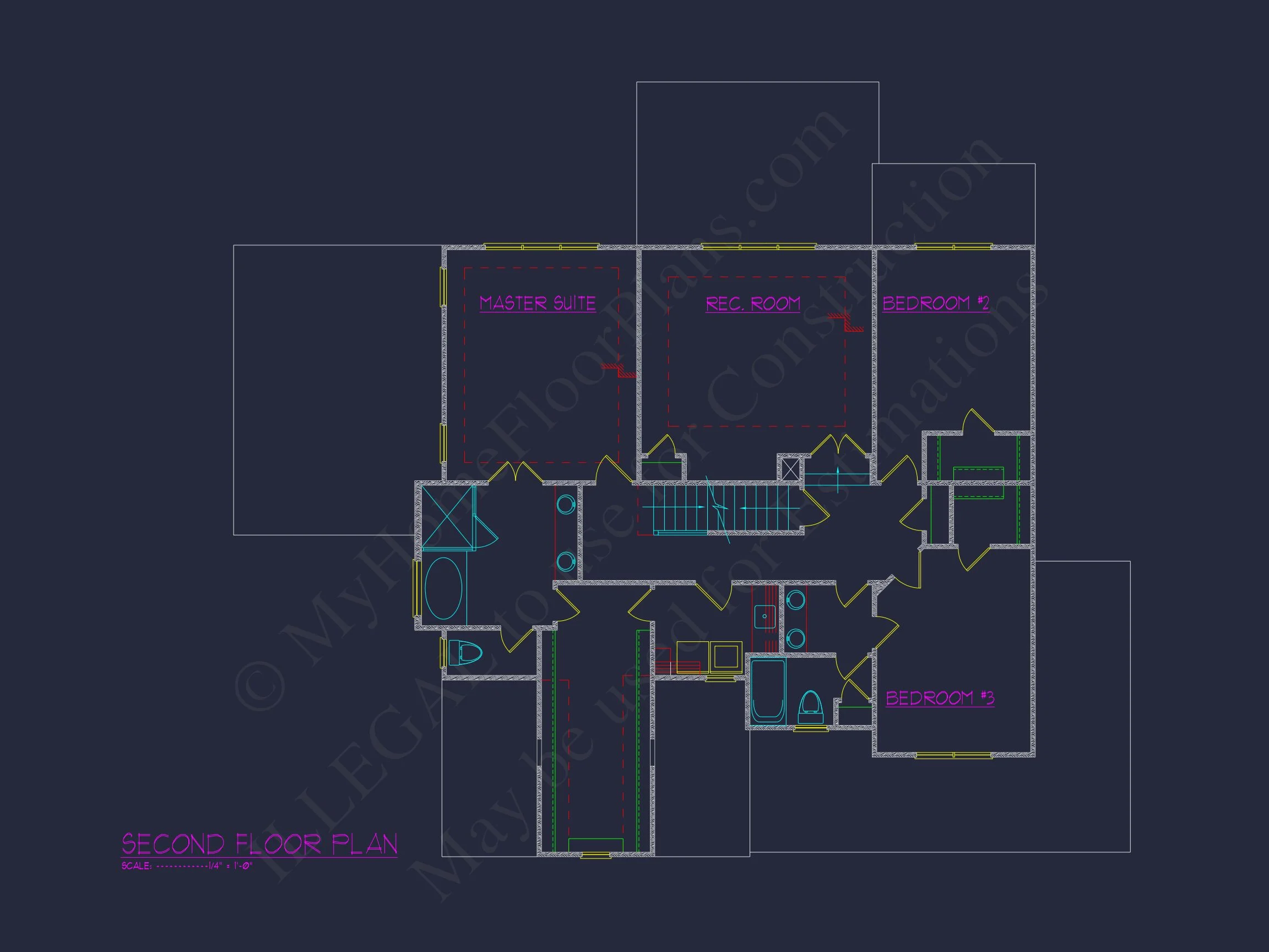 Modern house Plan with CAD Floor Plan, Architecture Designs