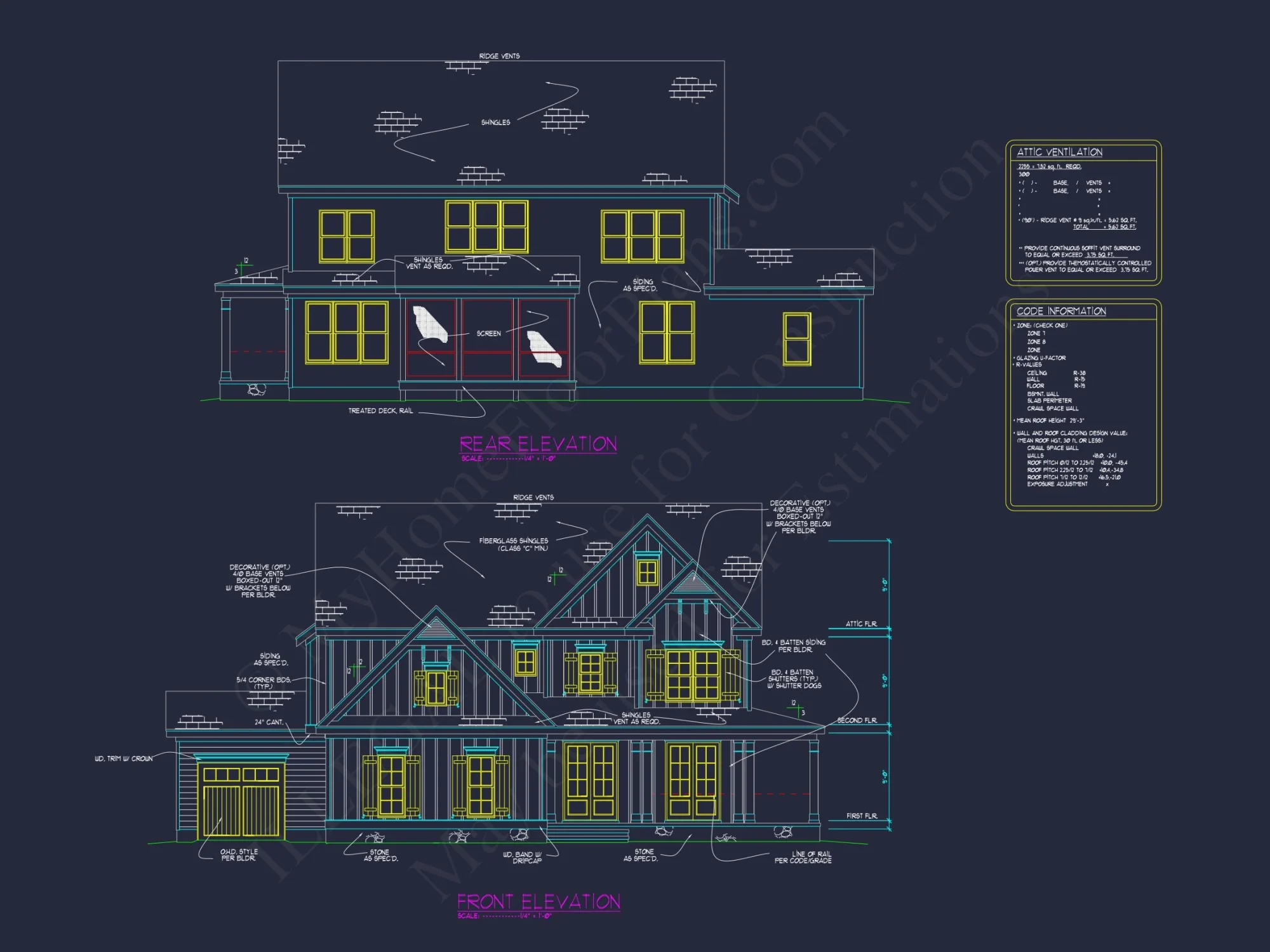 Modern house Plan with CAD Floor Plan, Architecture Designs