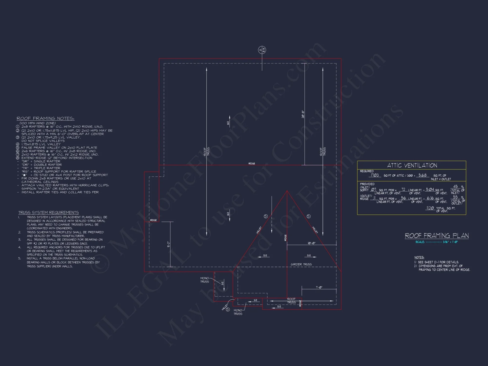 Modern Traditional house Design with CAD Floor Plan & Blueprint