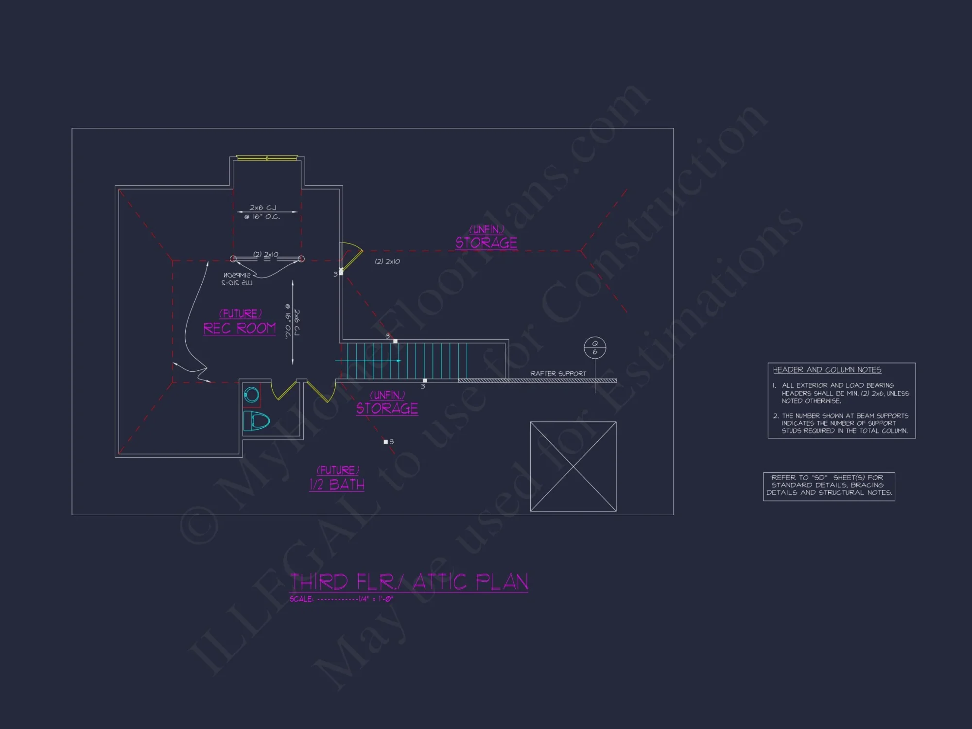 Modern house Plan with Spacious Floor Design and CAD Blueprint