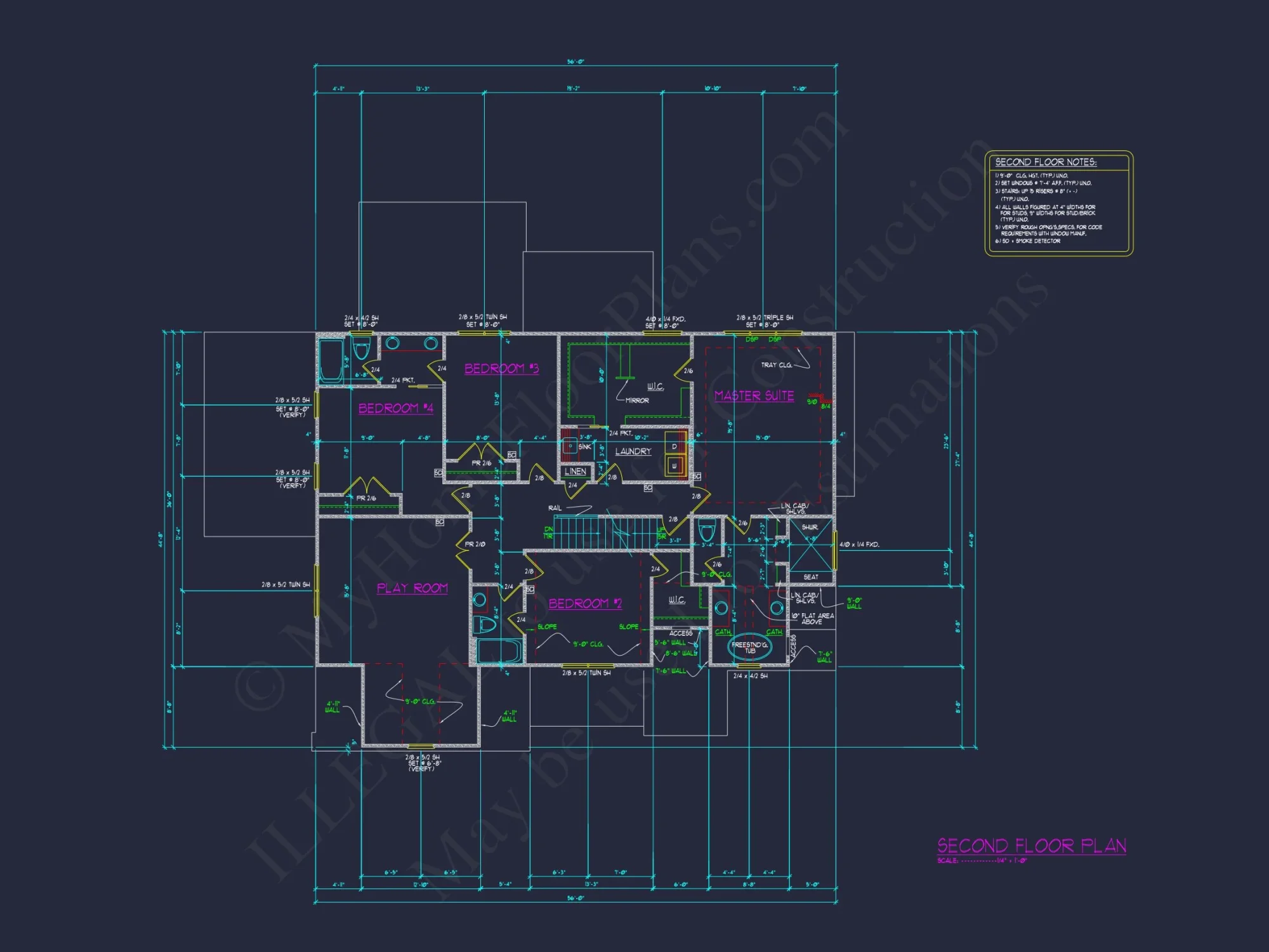 Modern house Plan with Spacious Floor Design and CAD Blueprint