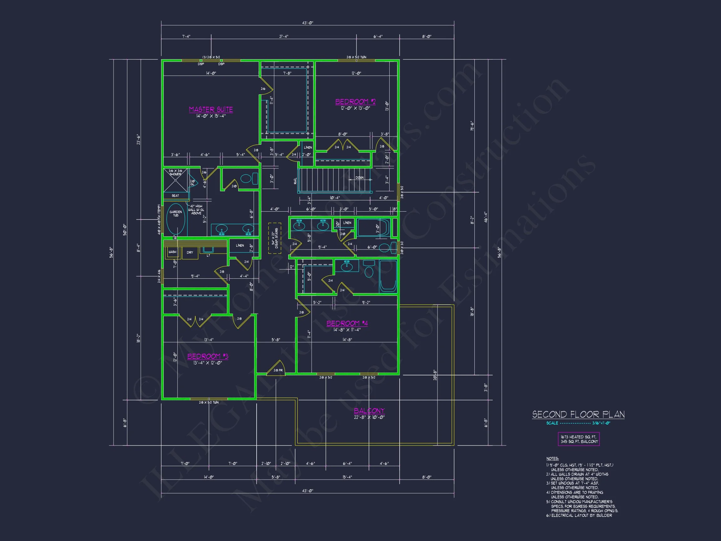 Modern Suburban house Floor Plan with CAD Design Features