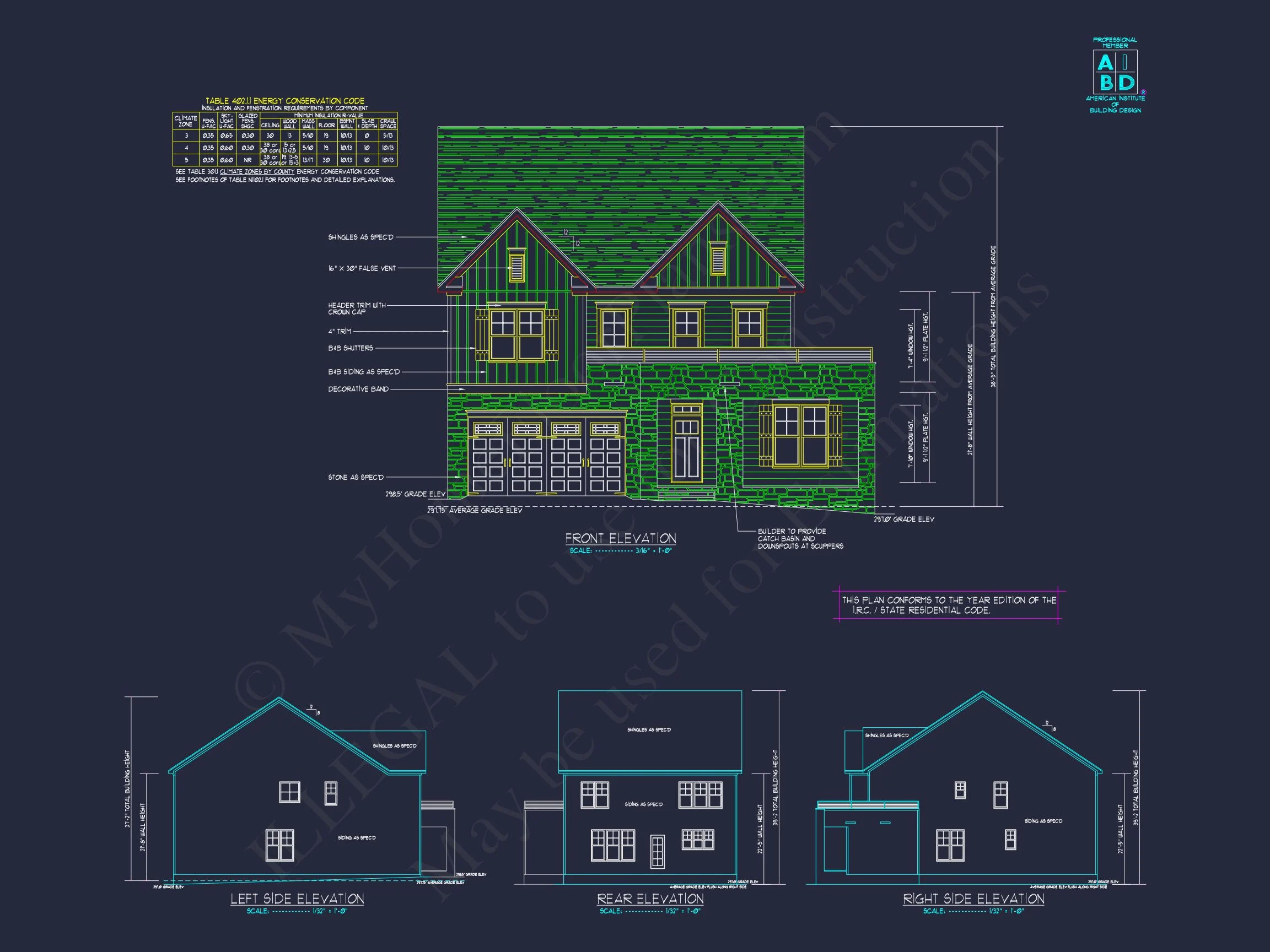 Modern Suburban house Floor Plan with CAD Design Features