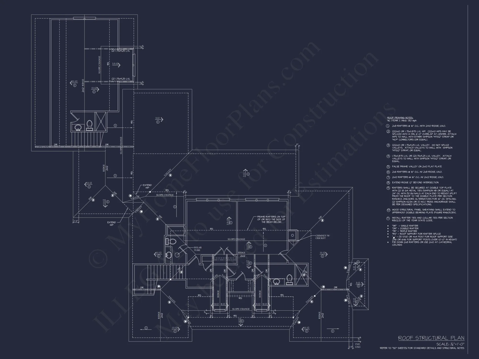 Elegant Southern house Floor Plan with CAD Designs and Blueprint
