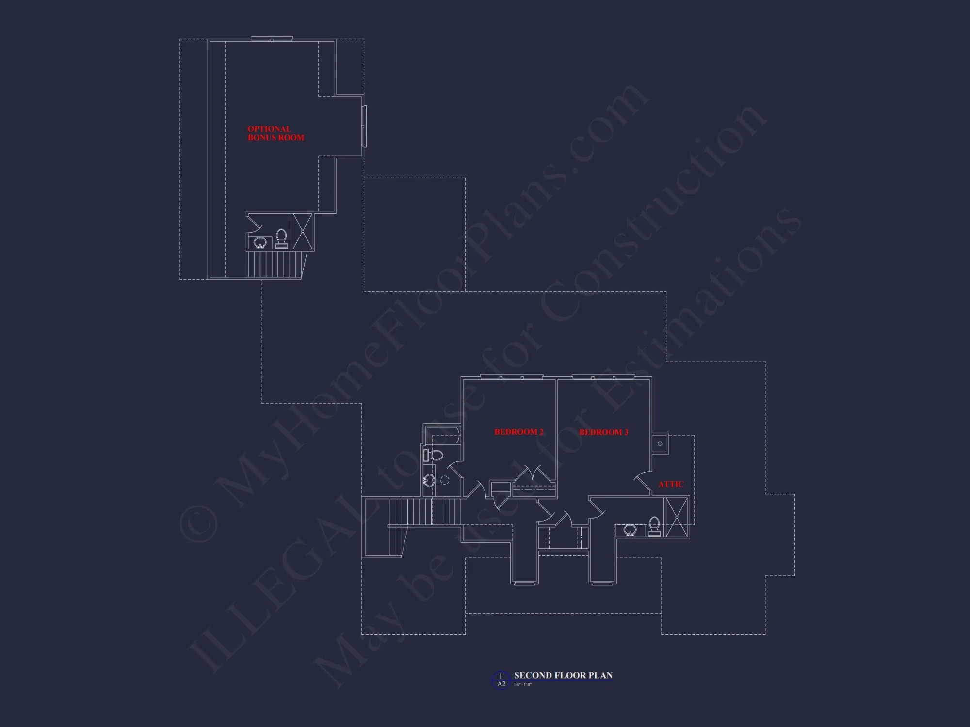 Elegant Southern house Floor Plan with CAD Designs and Blueprint