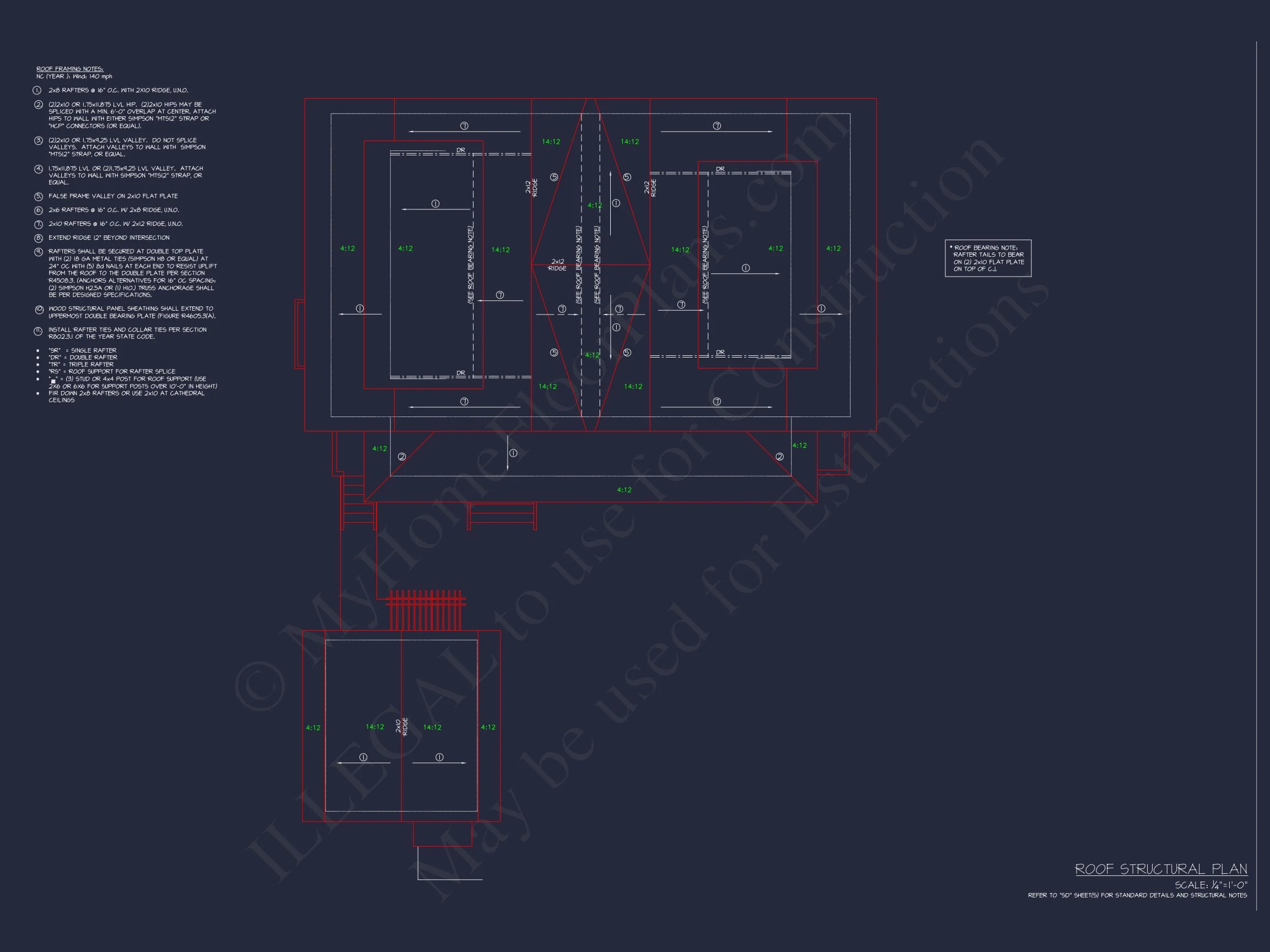 Traditional Craftsman house Plan with Detailed CAD Designs