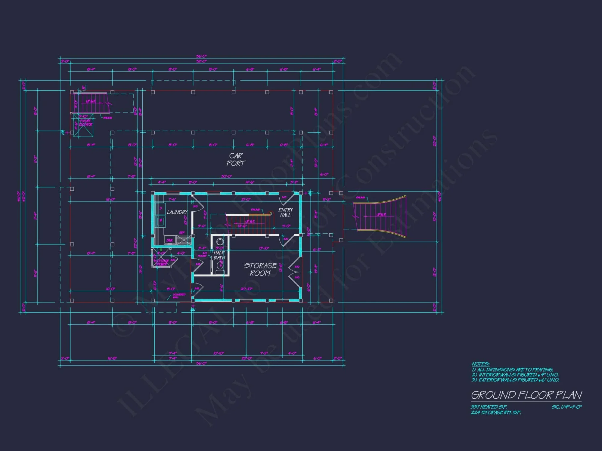 Modern Craftsman house Plan with Flexible Floor Designs