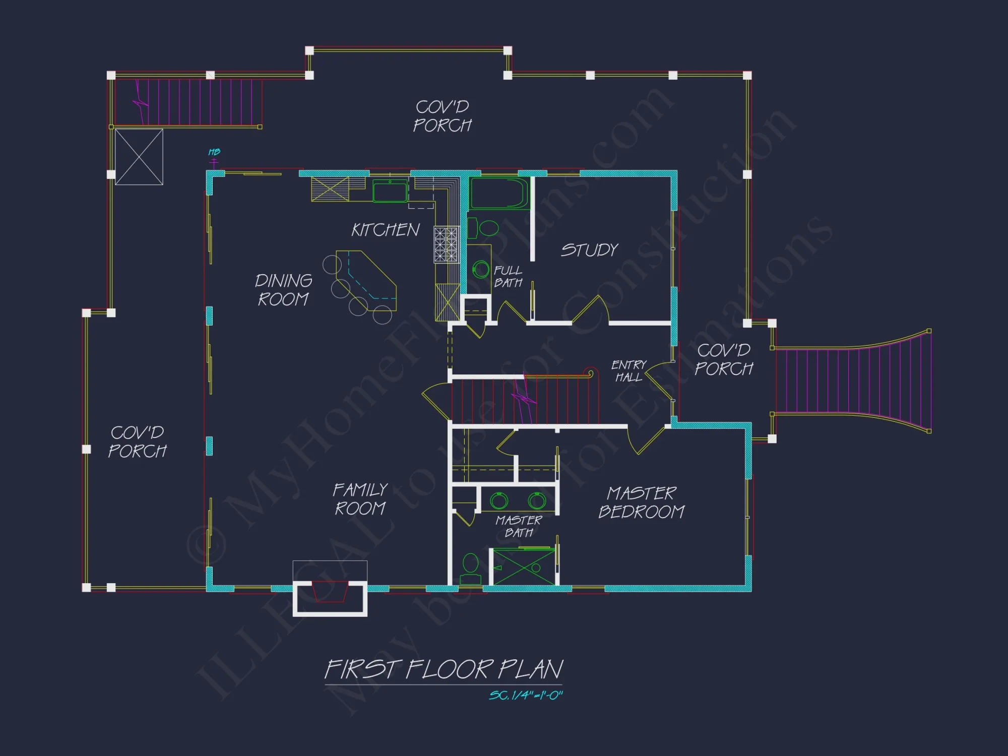 Modern Craftsman house Plan with Flexible Floor Designs