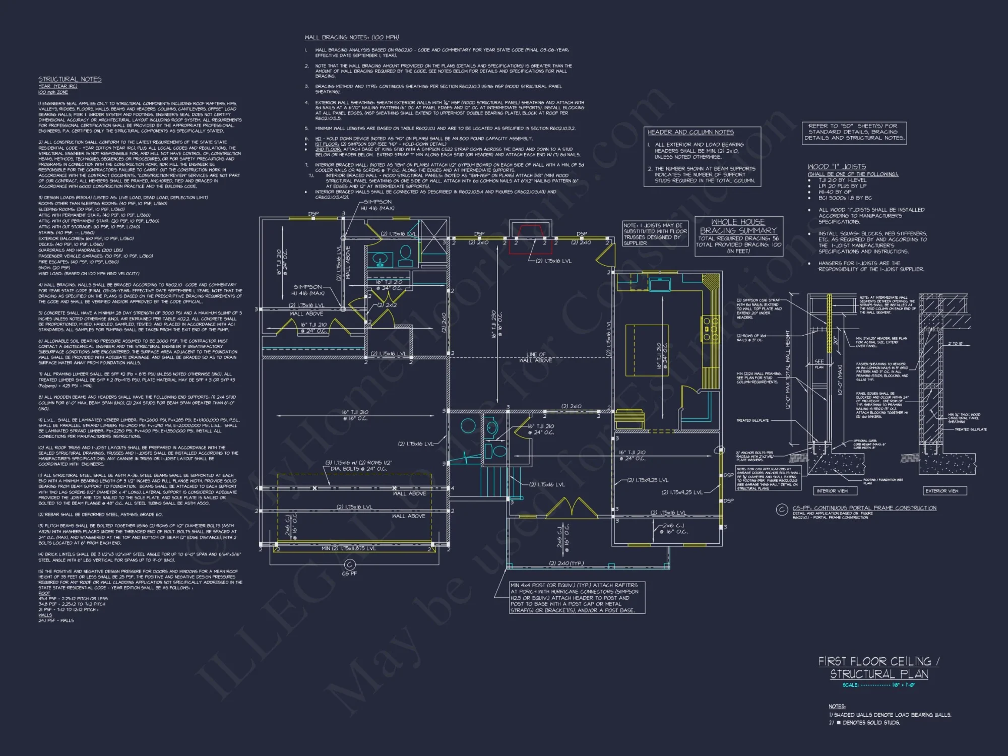 Modern Craftsman house Plan with Detailed Floor Blueprint