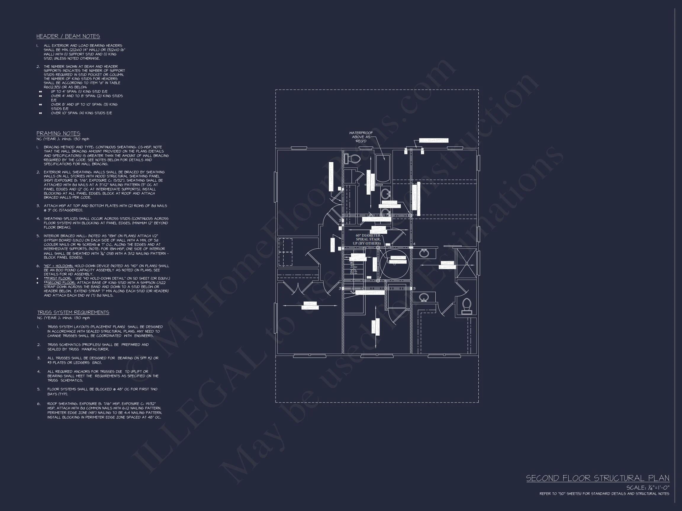 18-1424 HOUSE PLAN - Charming 3-Story House Plan with Coastal Architecture and CAD Design 14 Charming 3-Story house Plan with Coastal Architecture and CAD Design
