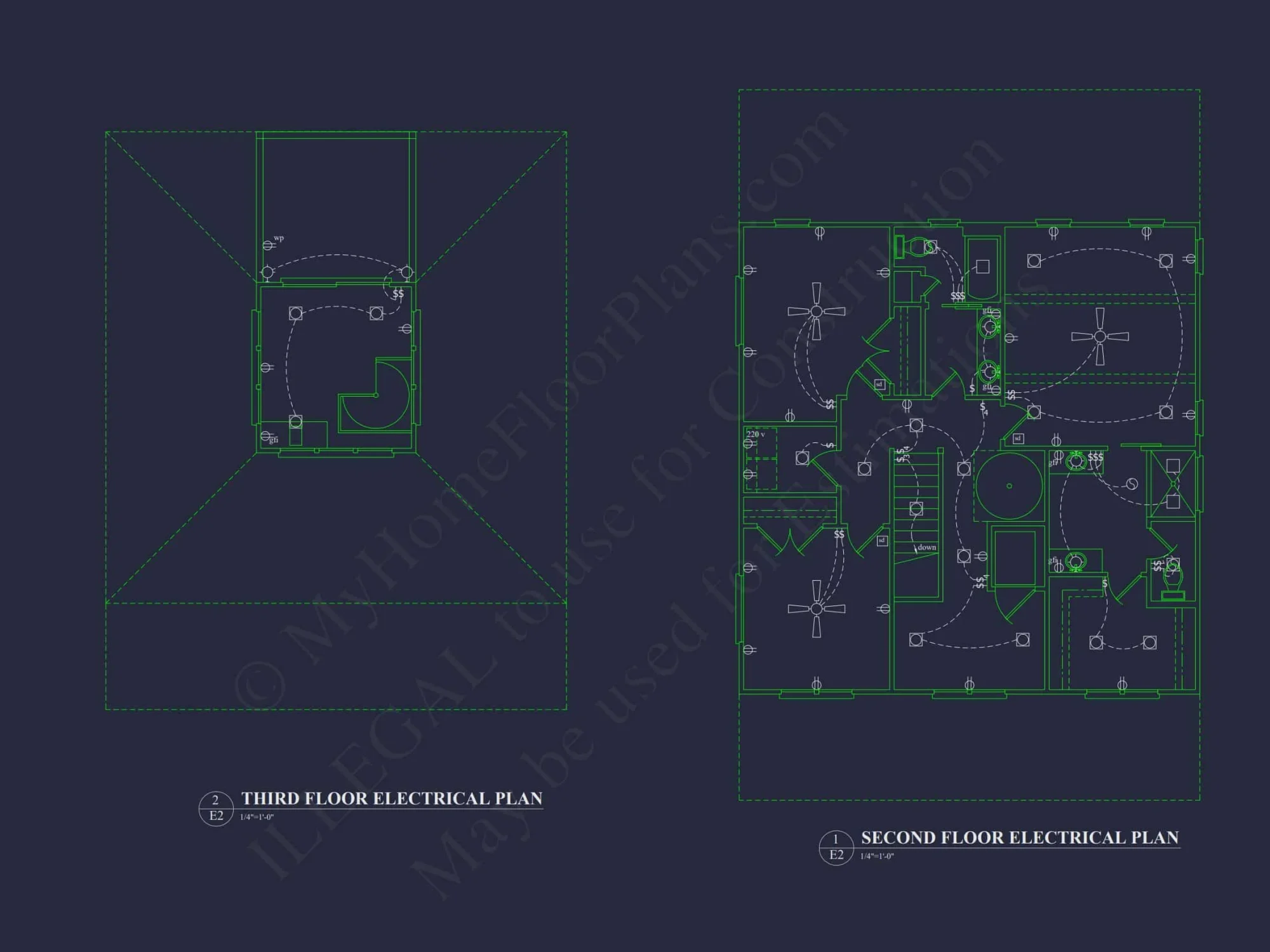 Charming 3-Story house Plan with Coastal Architecture and CAD Design