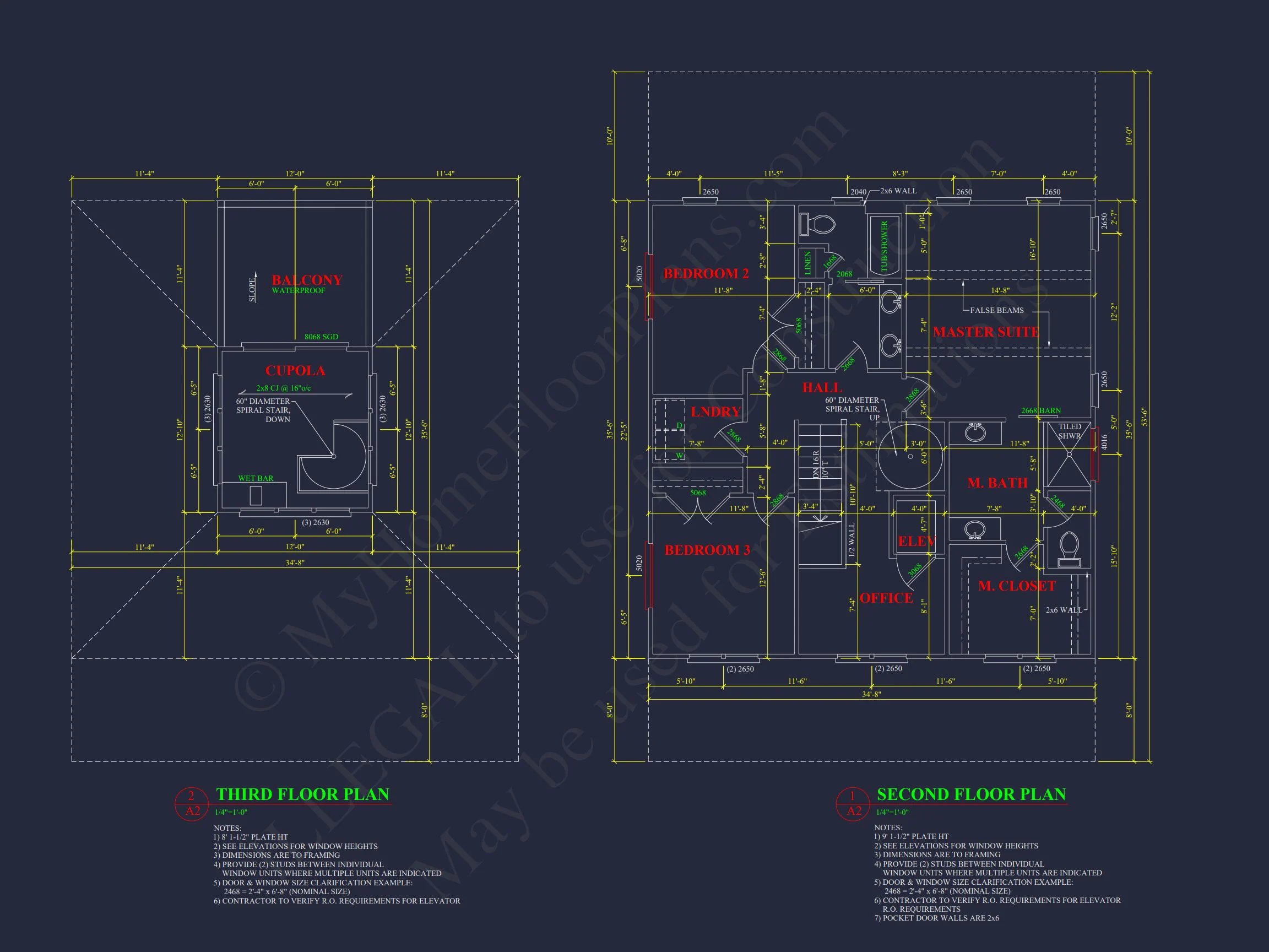 18-1424 HOUSE PLAN - Charming 3-Story House Plan with Coastal Architecture and CAD Design 7 Charming 3-Story house Plan with Coastal Architecture and CAD Design