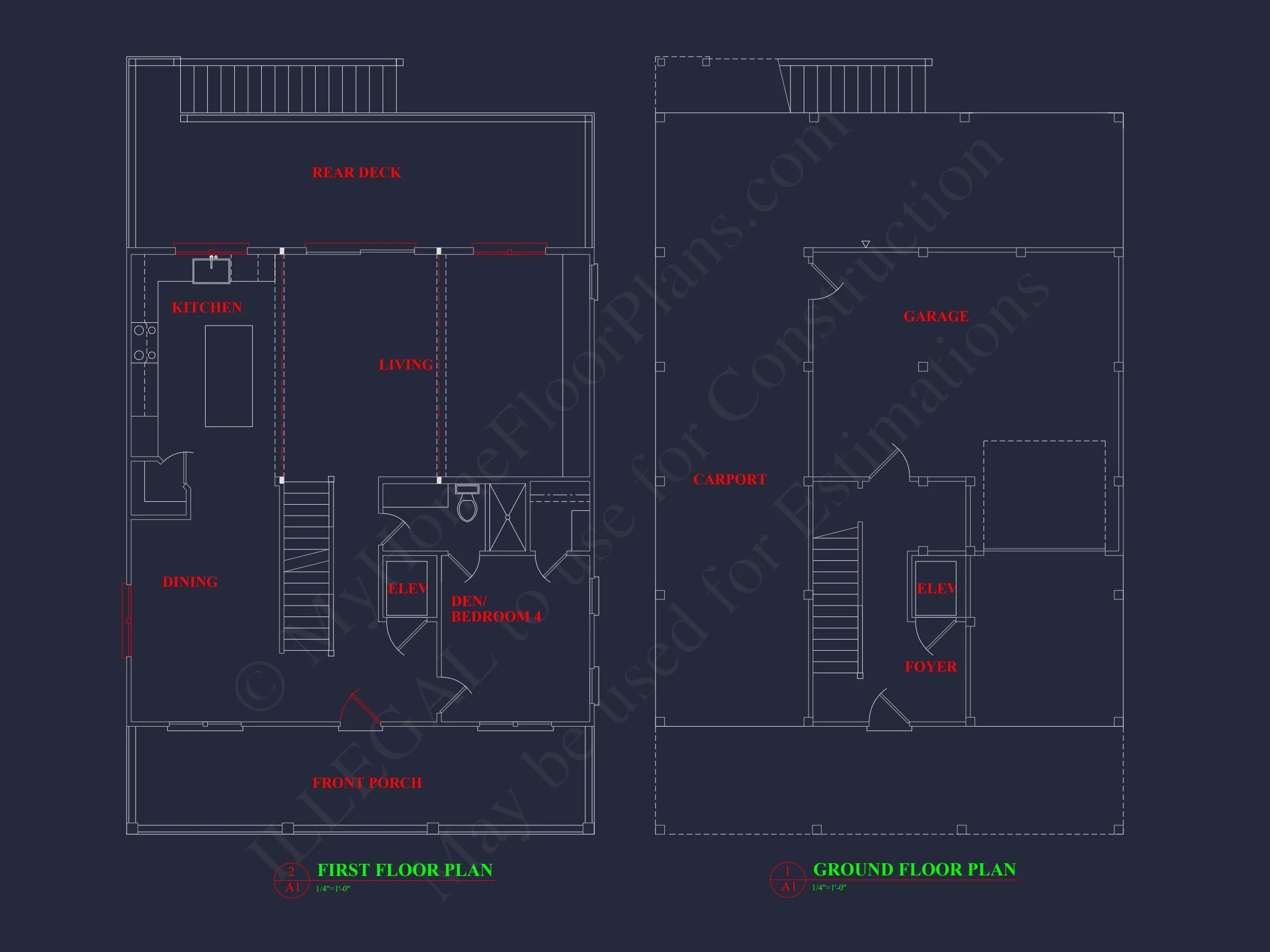 18-1424 HOUSE PLAN - Charming 3-Story House Plan with Coastal Architecture and CAD Design 4 Charming 3-Story house Plan with Coastal Architecture and CAD Design