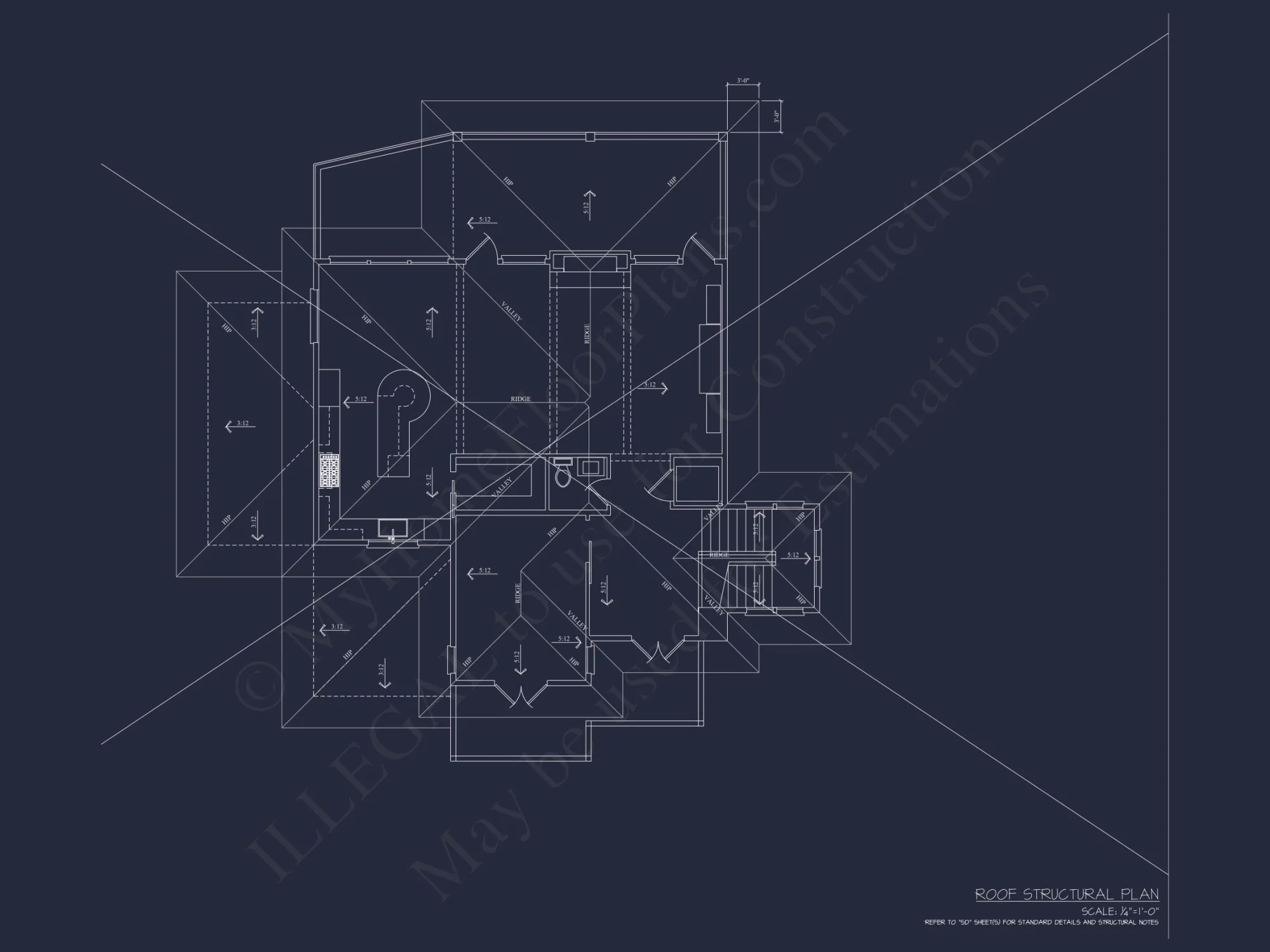 Modern house Plan with CAD Designs, Floor Plans & Blueprint