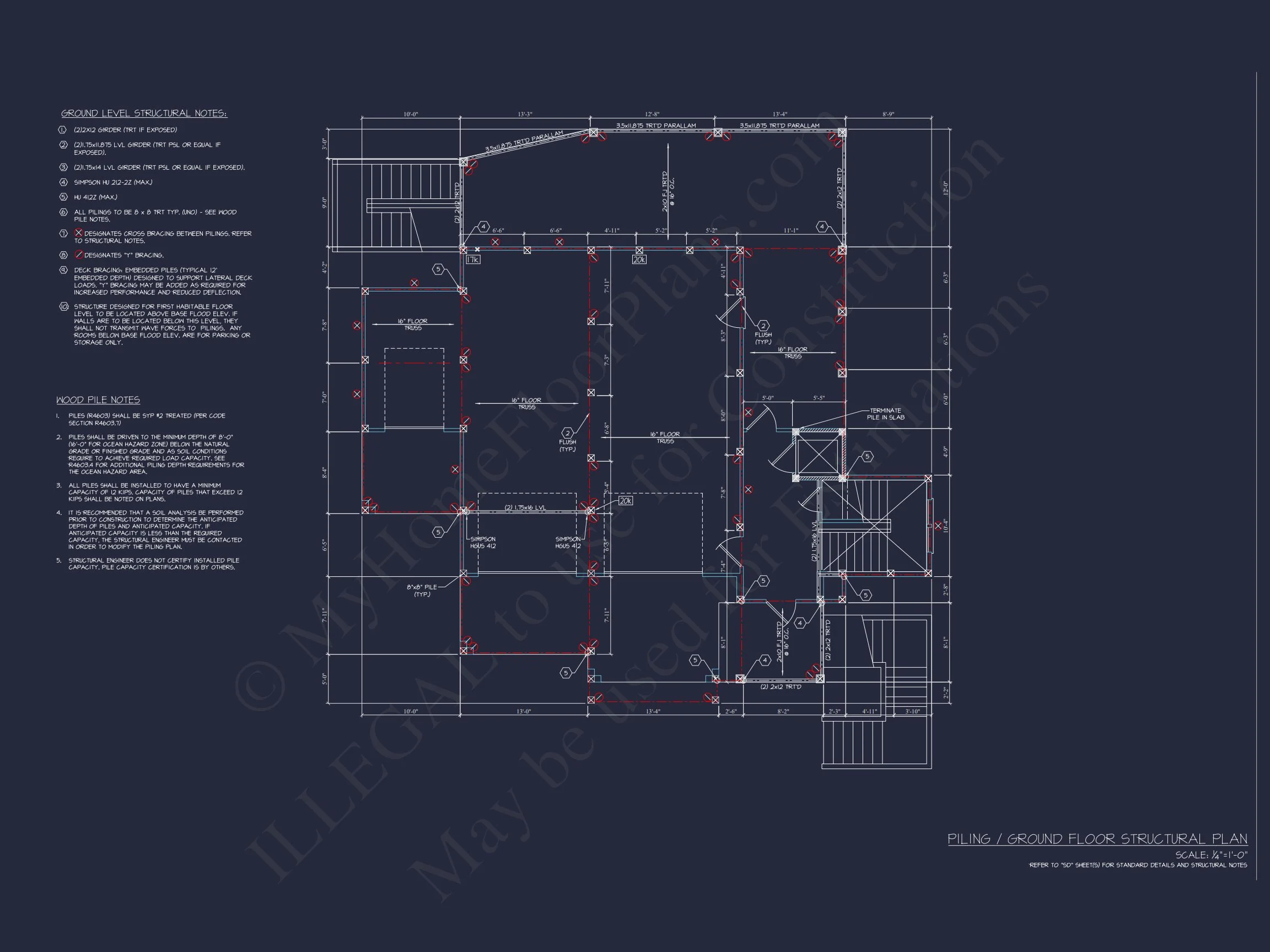 Modern house Plan with CAD Designs, Floor Plans & Blueprint