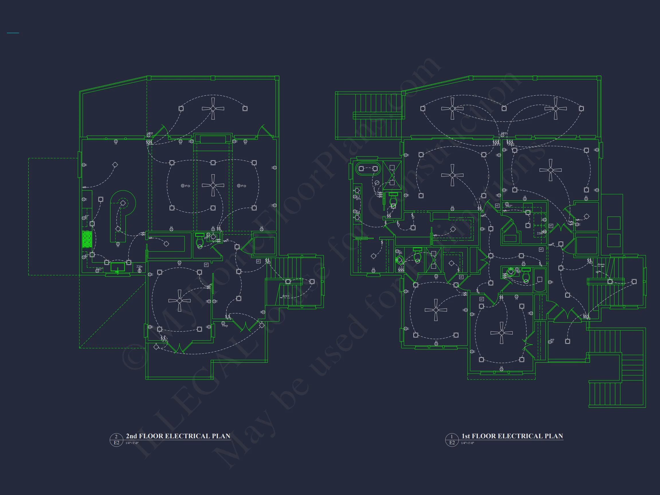 Modern house Plan with CAD Designs, Floor Plans & Blueprint
