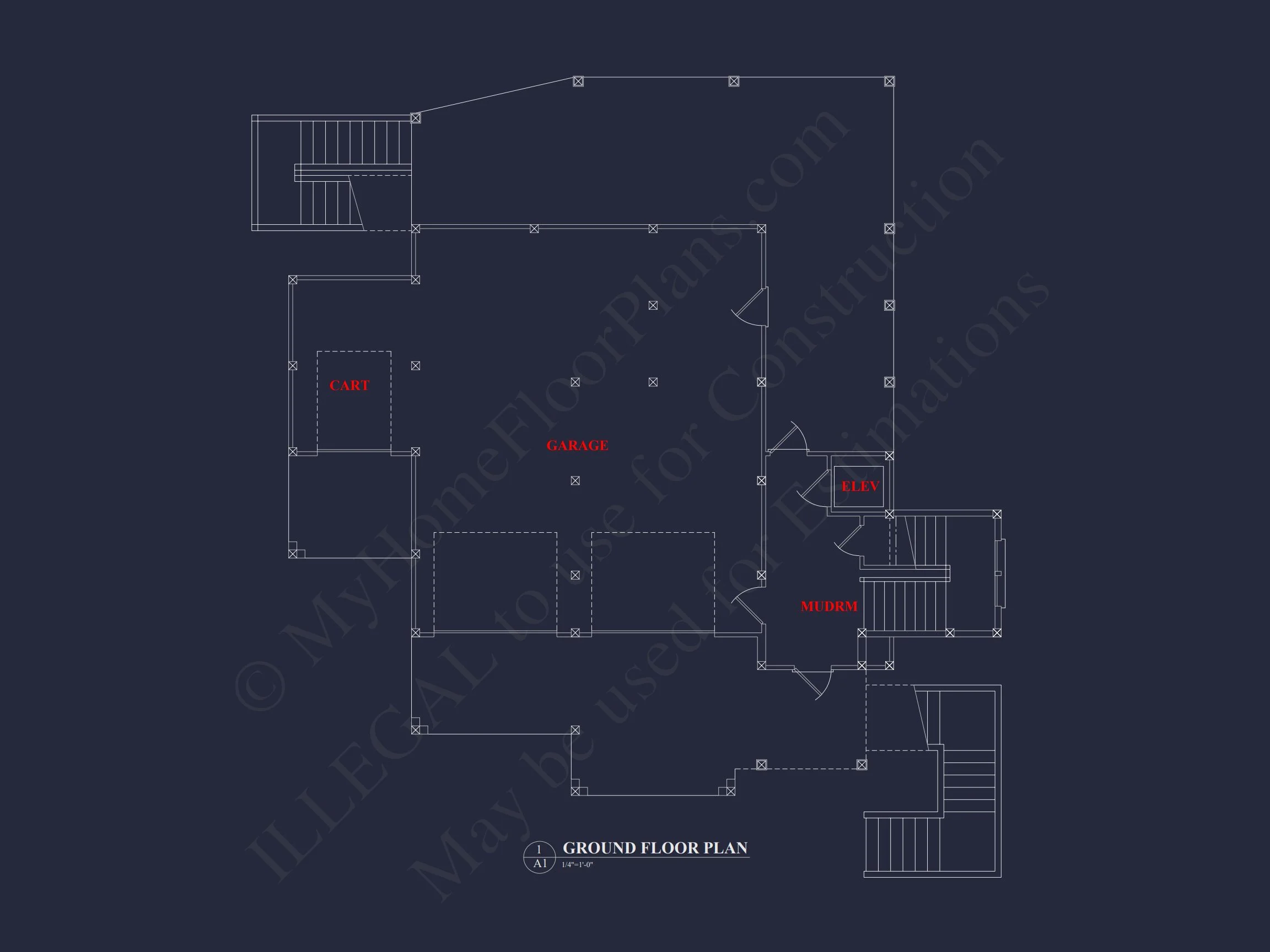 Modern house Plan with CAD Designs, Floor Plans & Blueprint