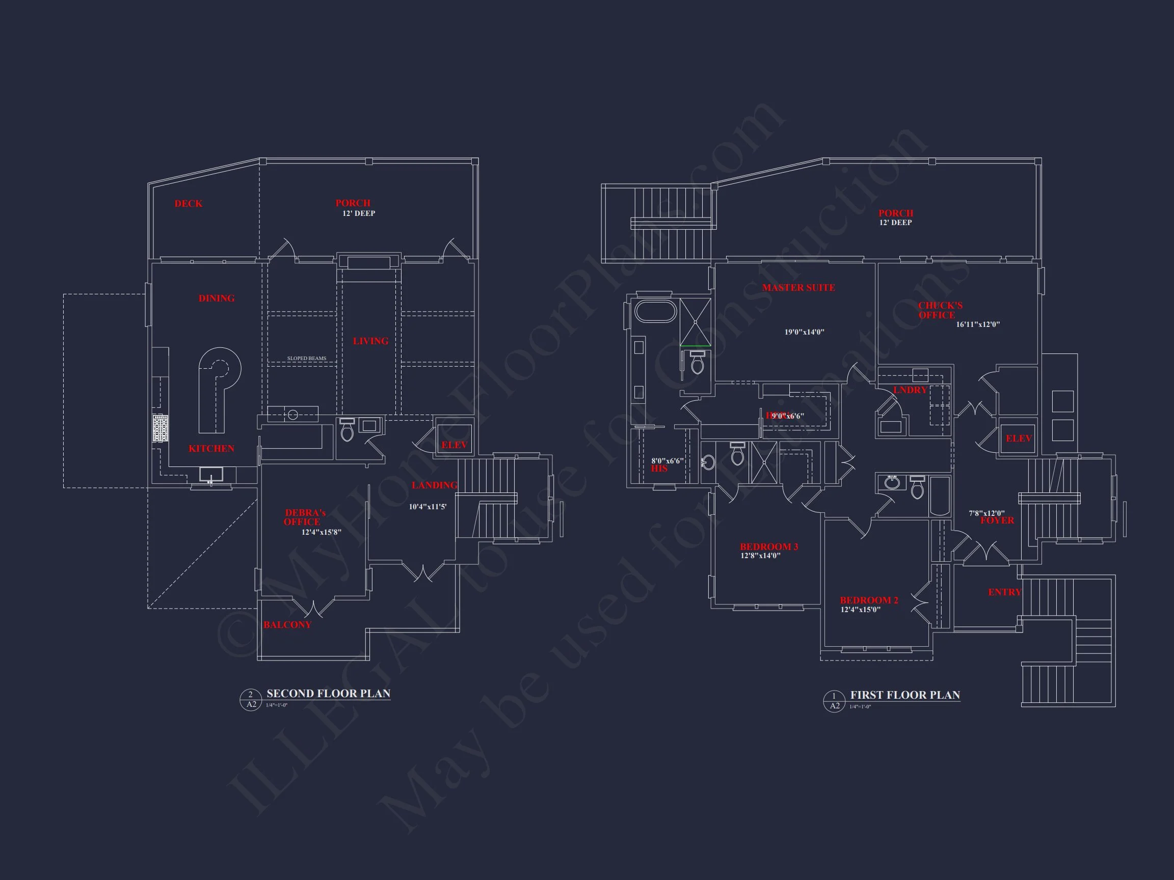Modern house Plan with CAD Designs, Floor Plans & Blueprint