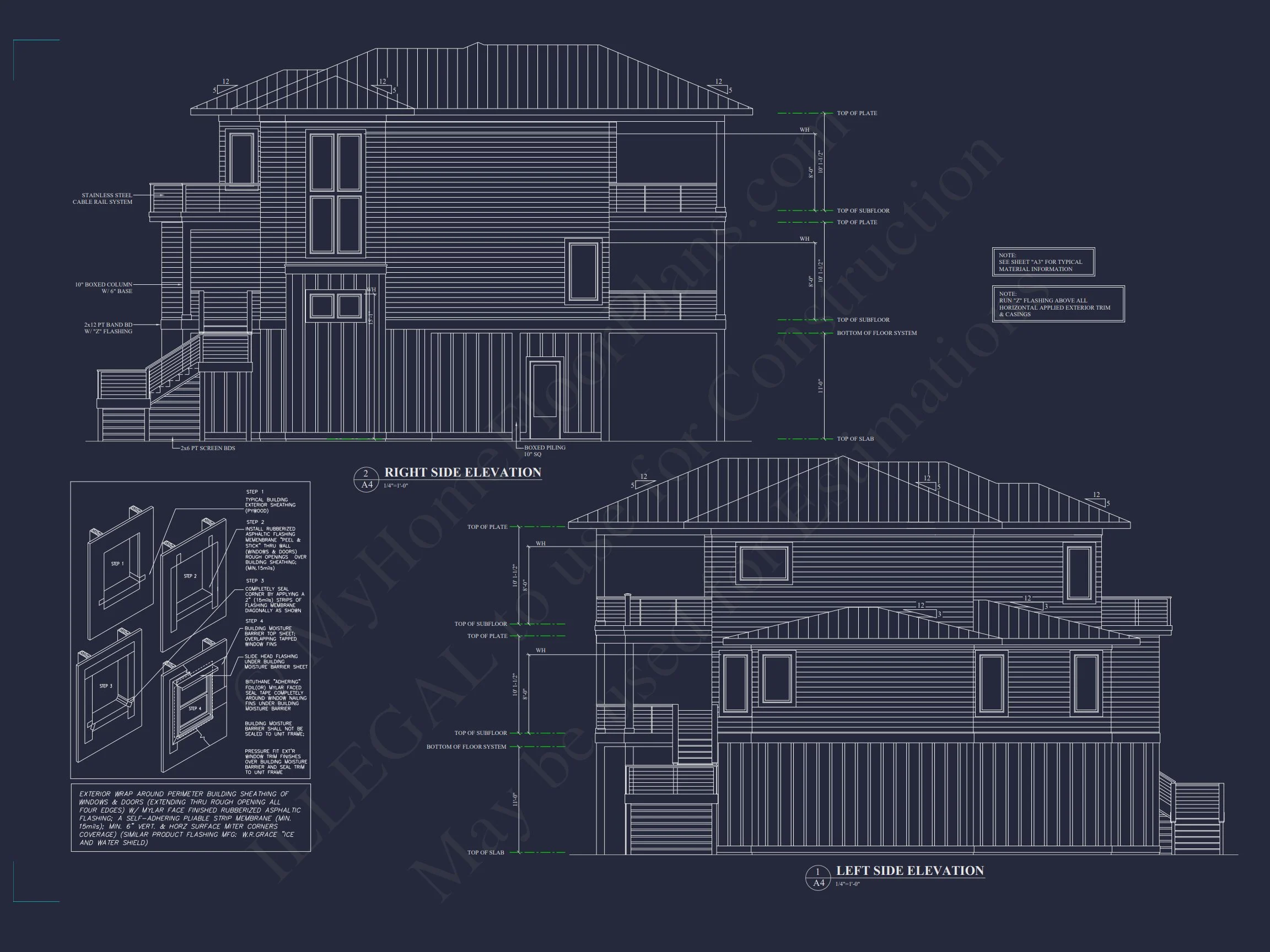 Modern house Plan with CAD Designs, Floor Plans & Blueprint