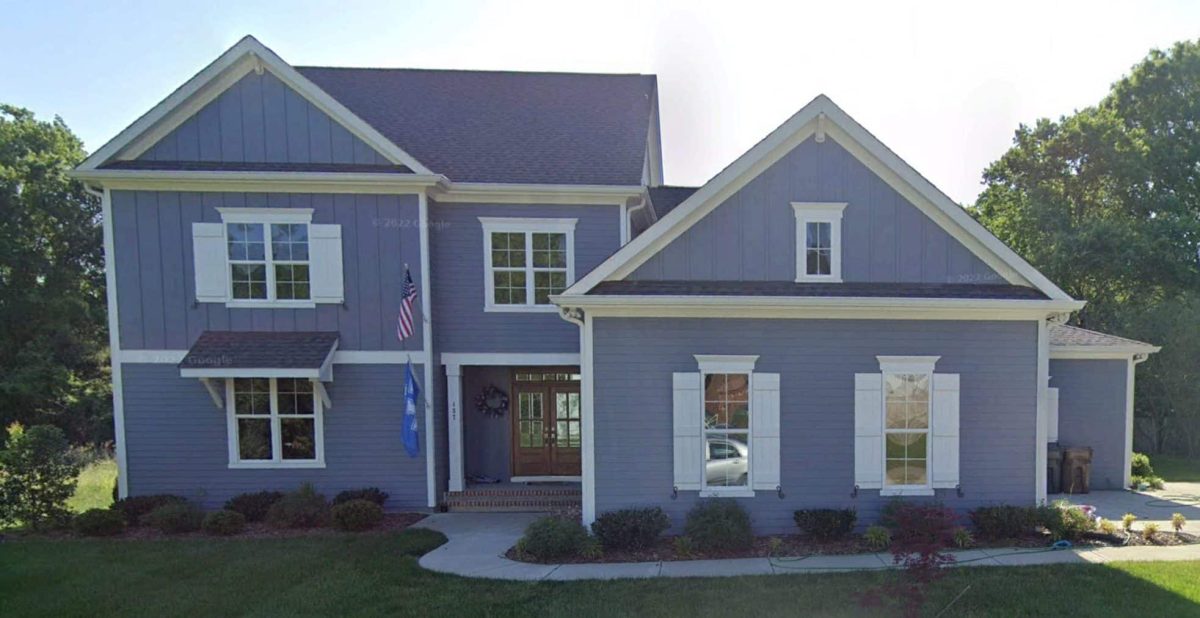 Architectural house Plan with 5 Bedrooms and 2 Floors