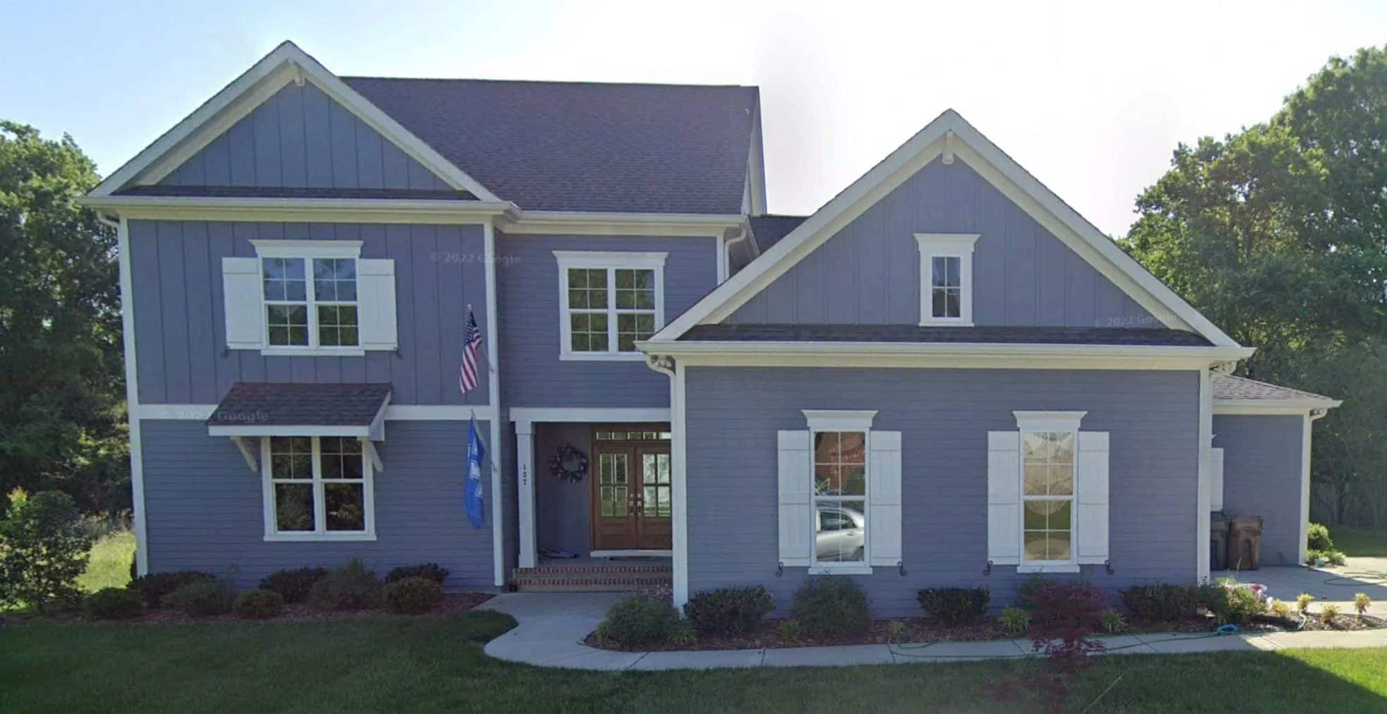 Architectural house Plan with 5 Bedrooms and 2 Floors