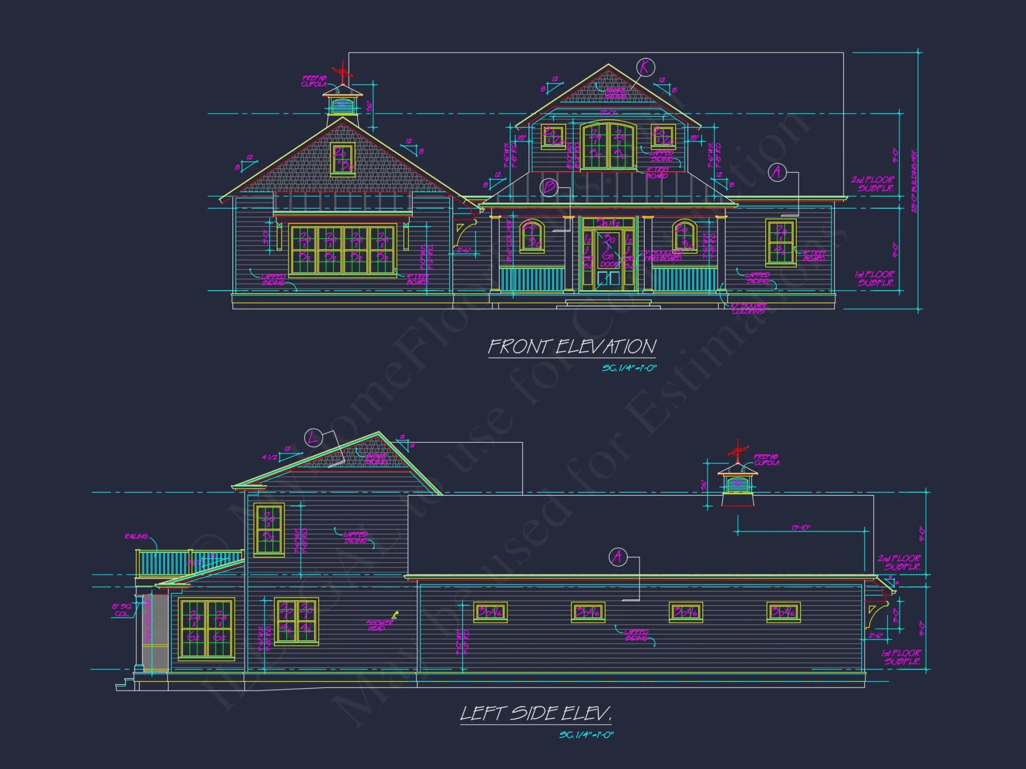 Beautiful house Plan with Modern CAD Designs & Floor Blueprints